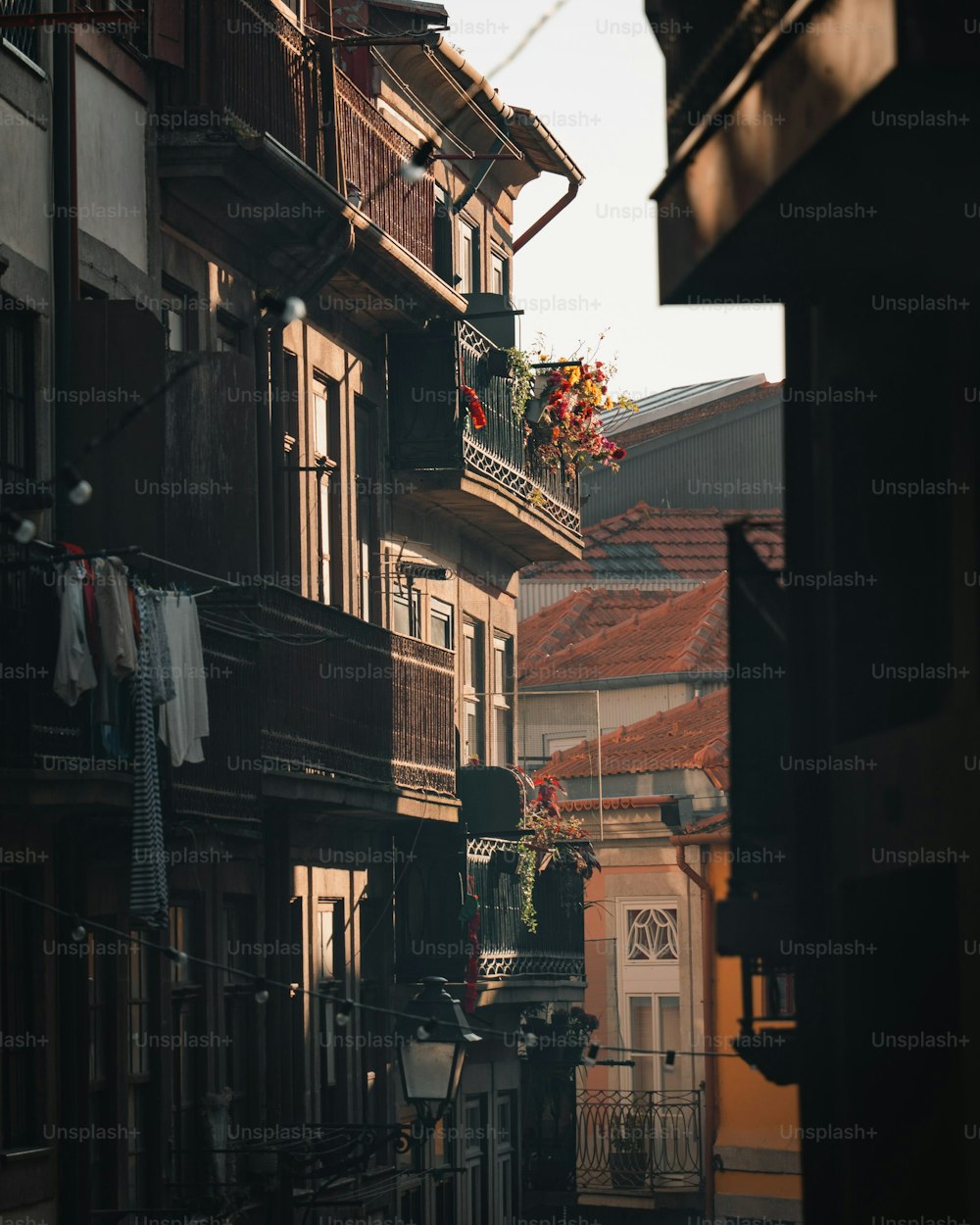 a view of a building with a balcony and balconies