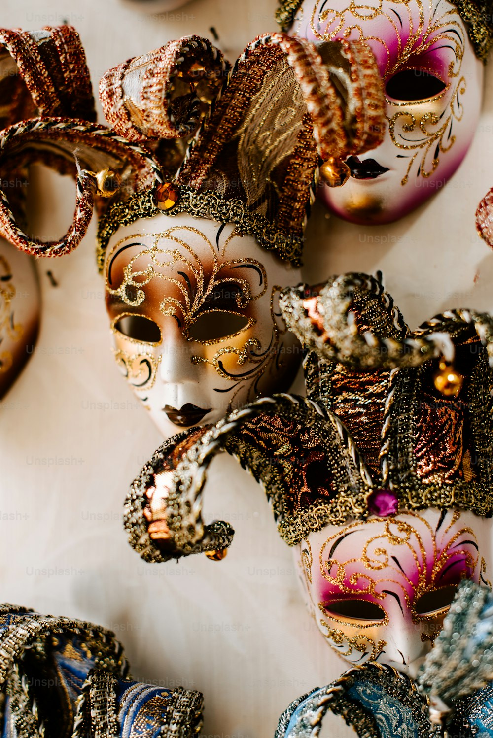 colorful theater masks
