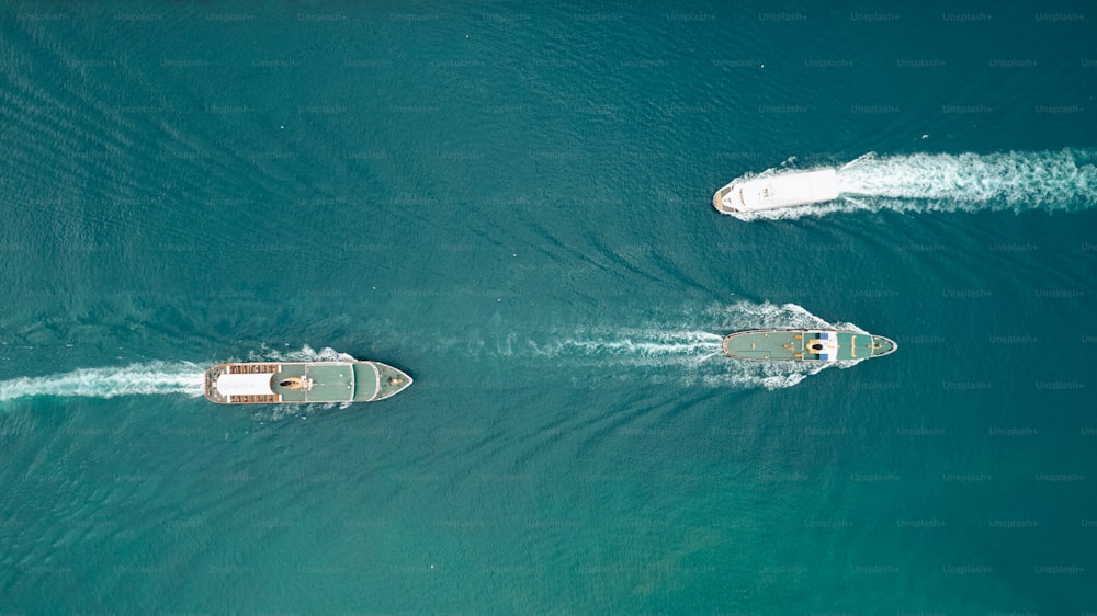 a couple of boats that are in the water