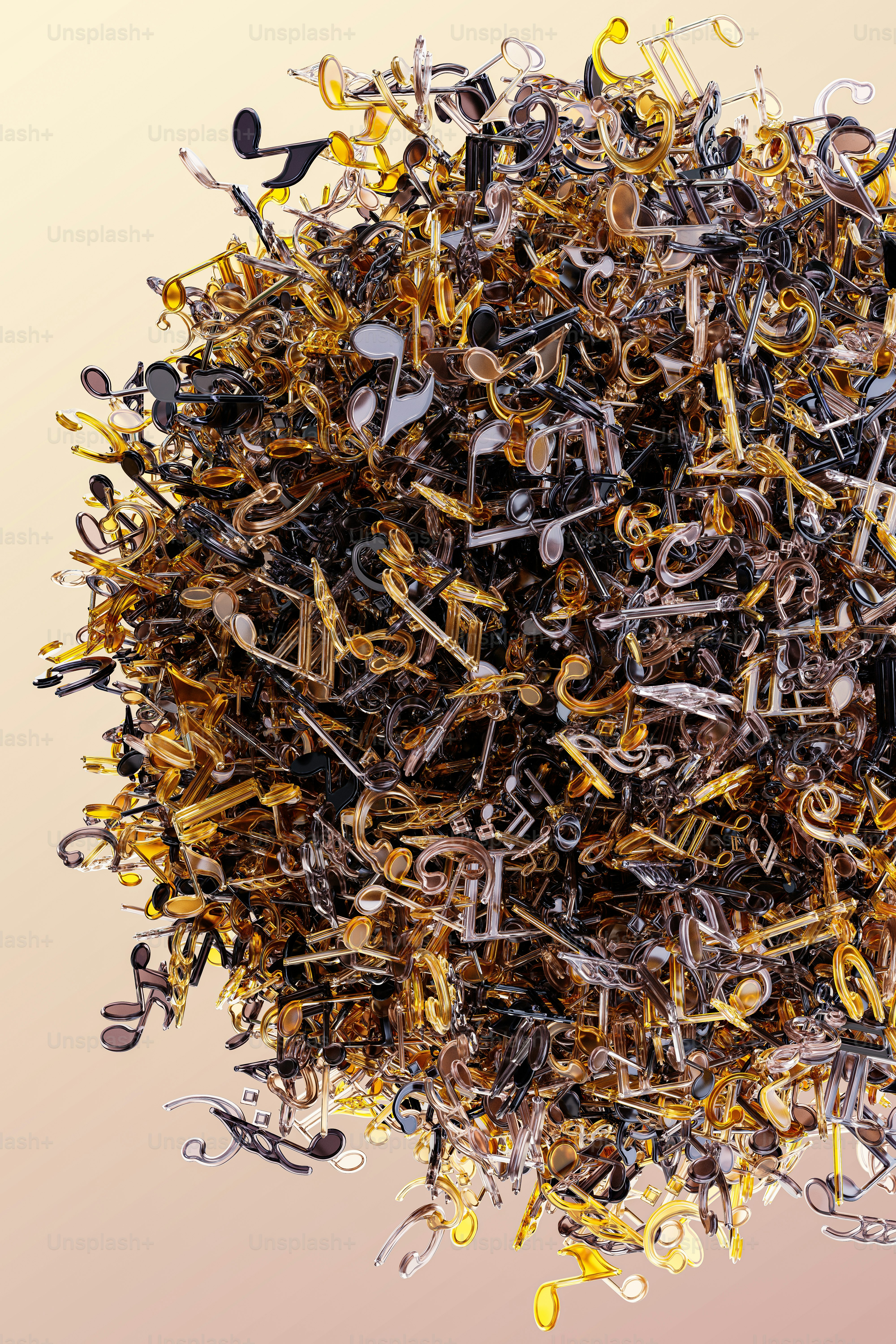 a large pile of assorted metal letters and numbers