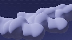 雲のグループのコンピュータ生成画像