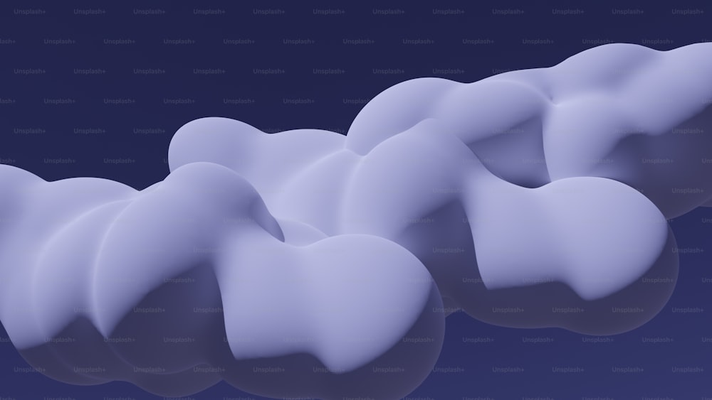 un'immagine generata al computer di un gruppo di nuvole