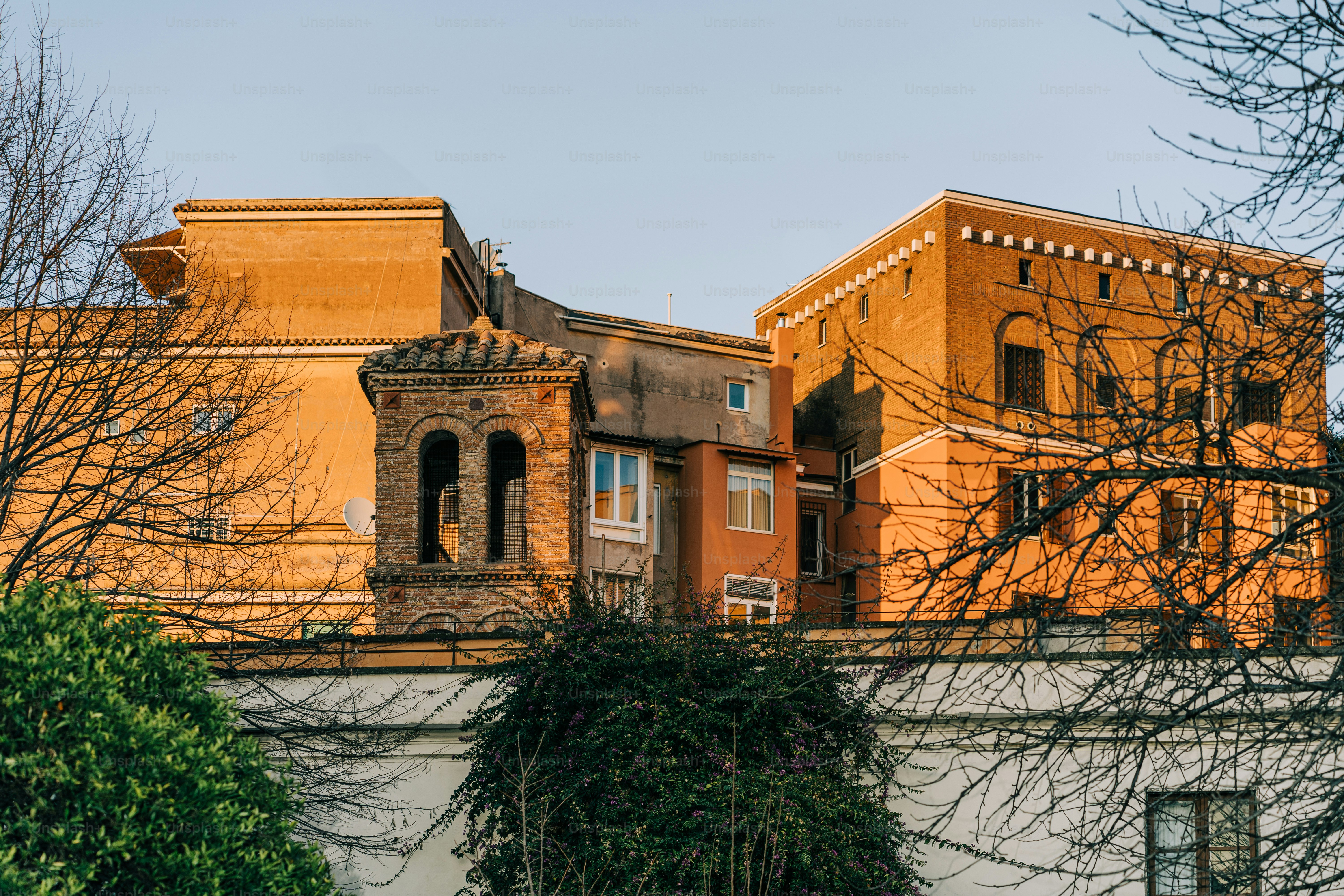 a building with a clock on the side of it