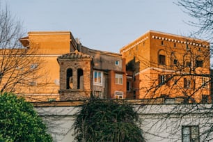 a building with a clock on the side of it