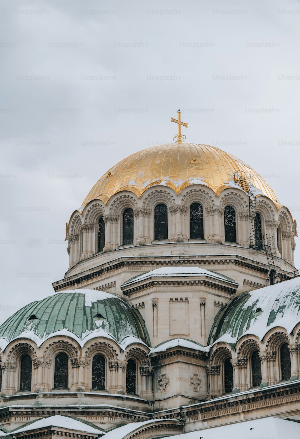 the dome of a building with a cross on top