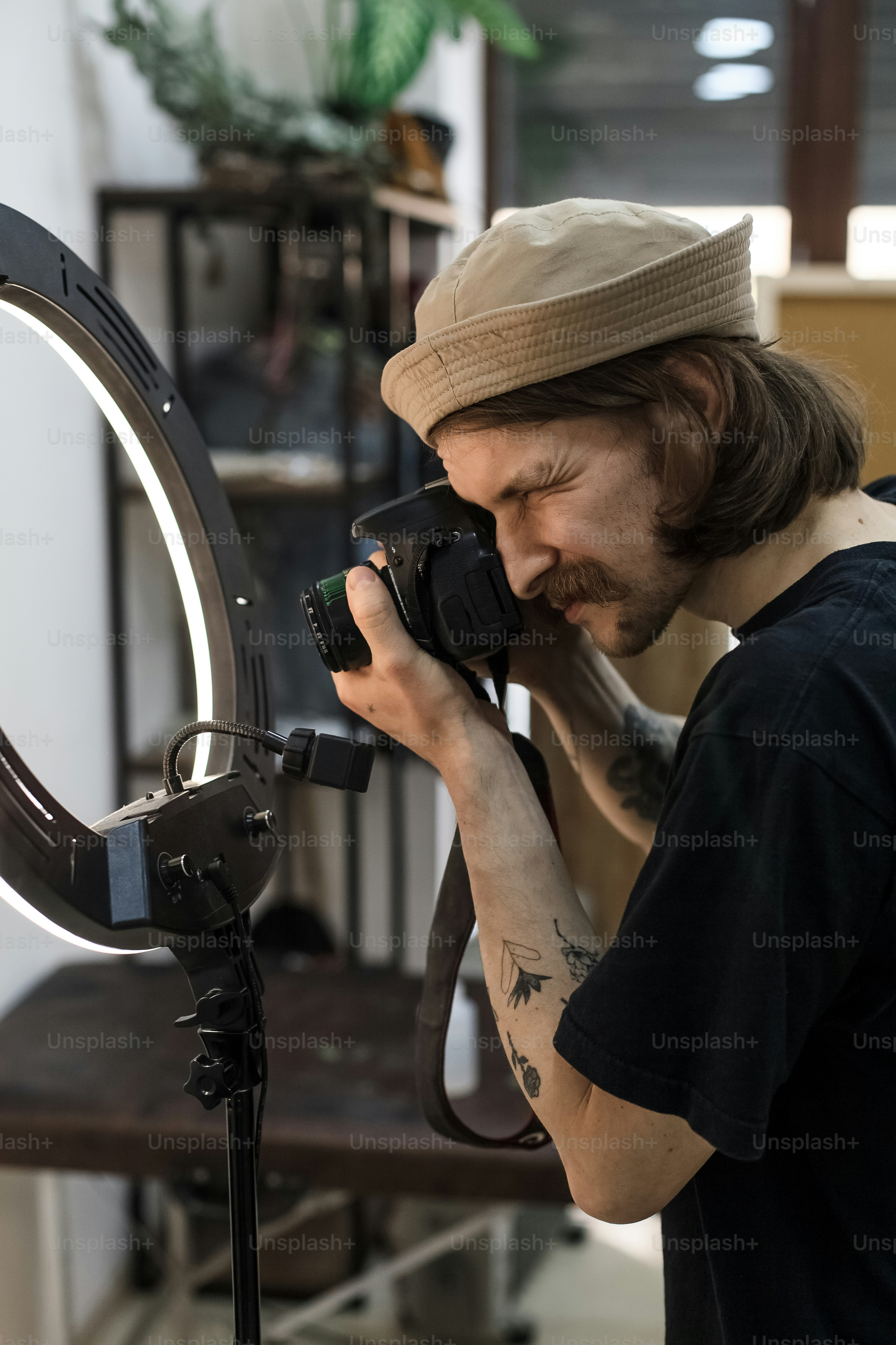 a man taking a picture of himself with a camera