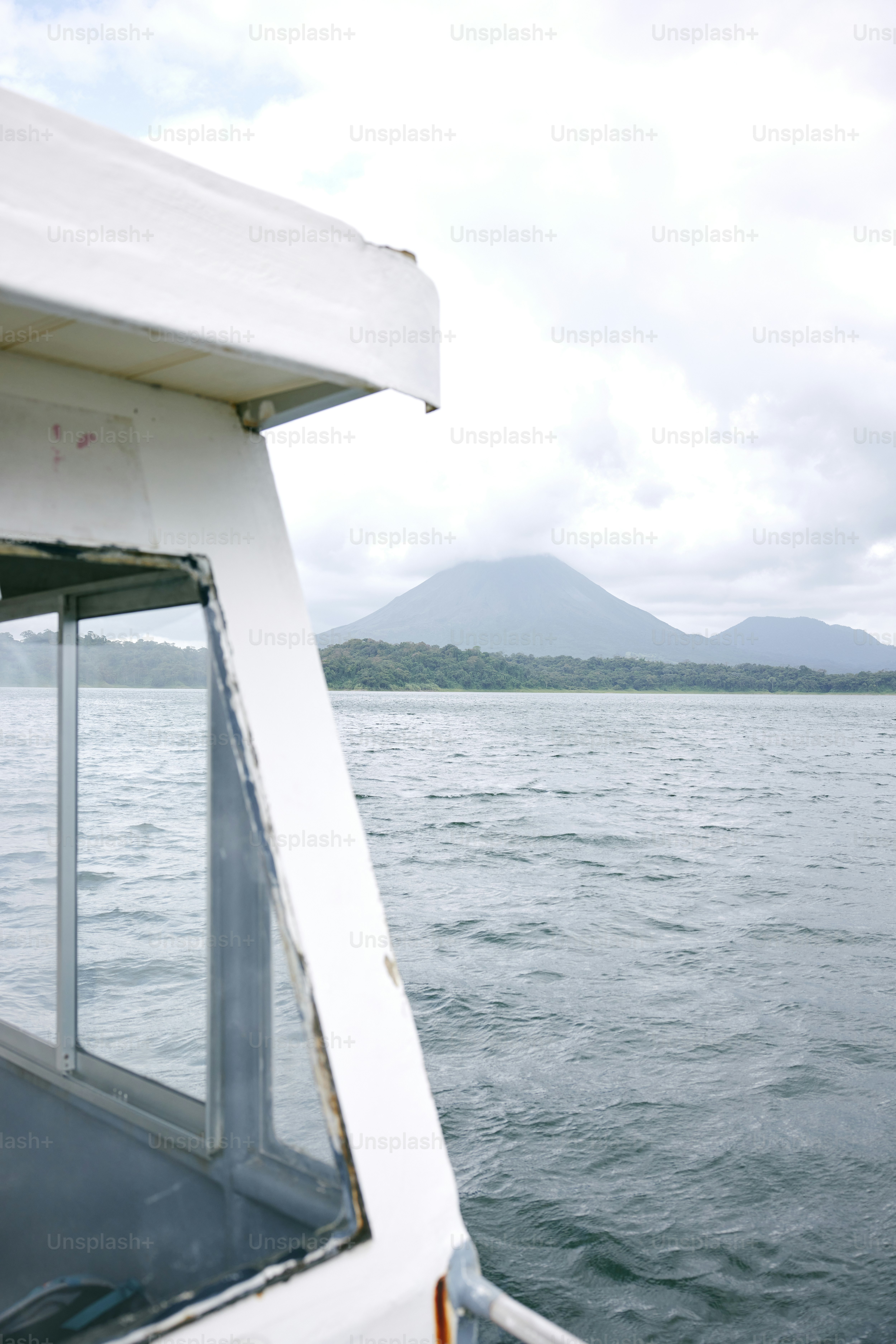 a view of a body of water from a boat