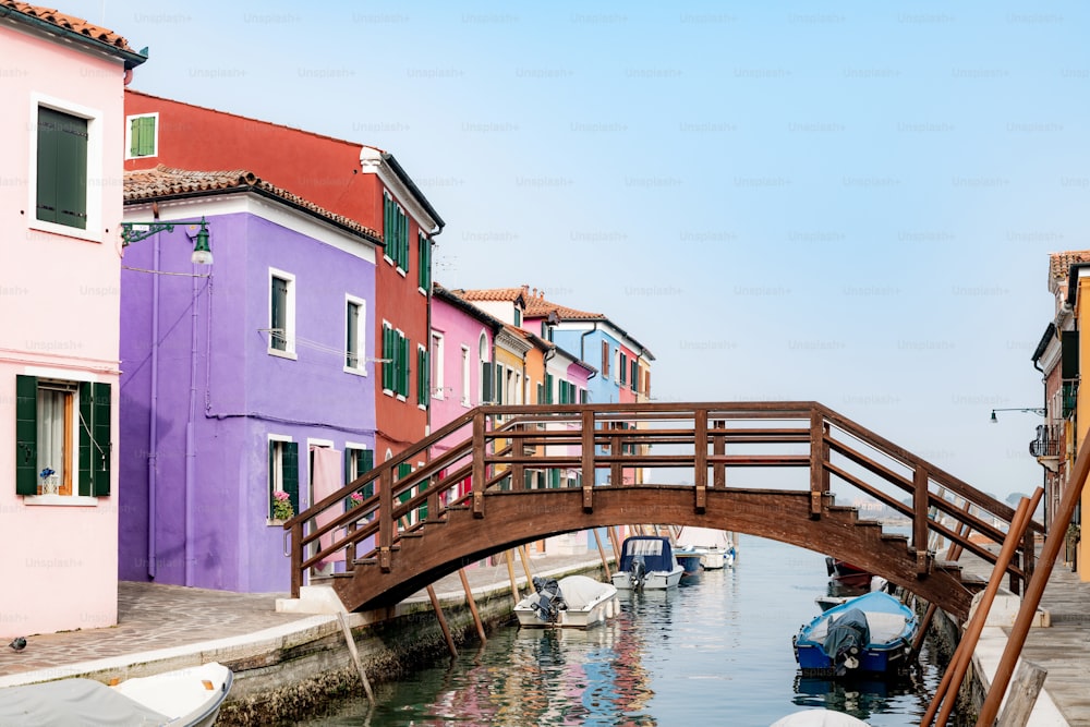 a wooden bridge over a body of water