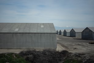 a group of buildings sitting next to each other