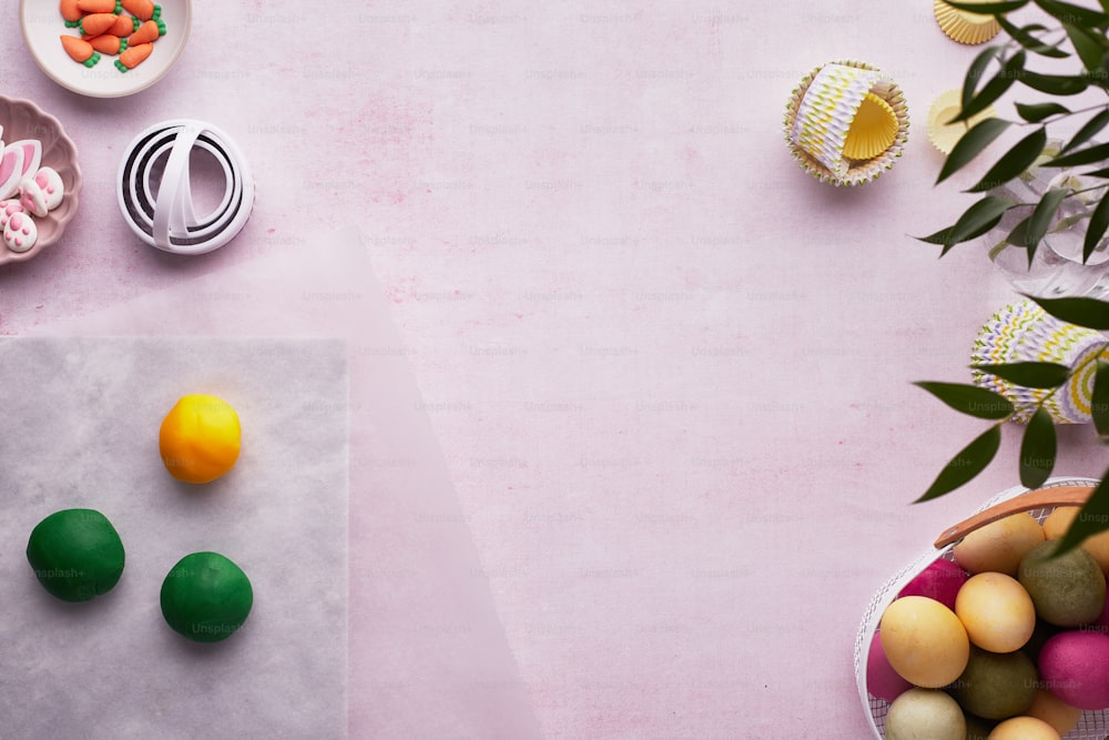 a table topped with lots of different types of candies