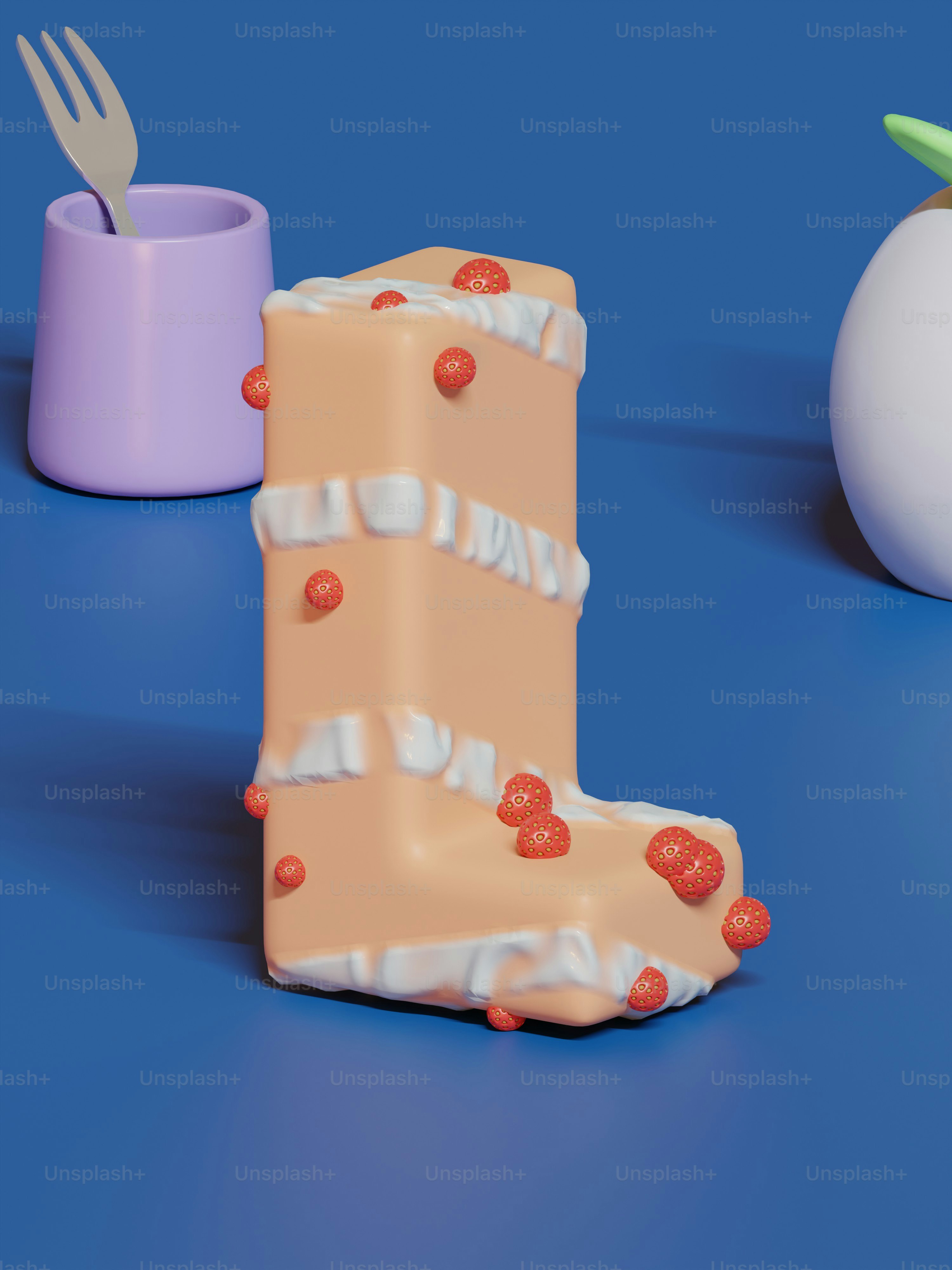 a piece of cake sitting on top of a table