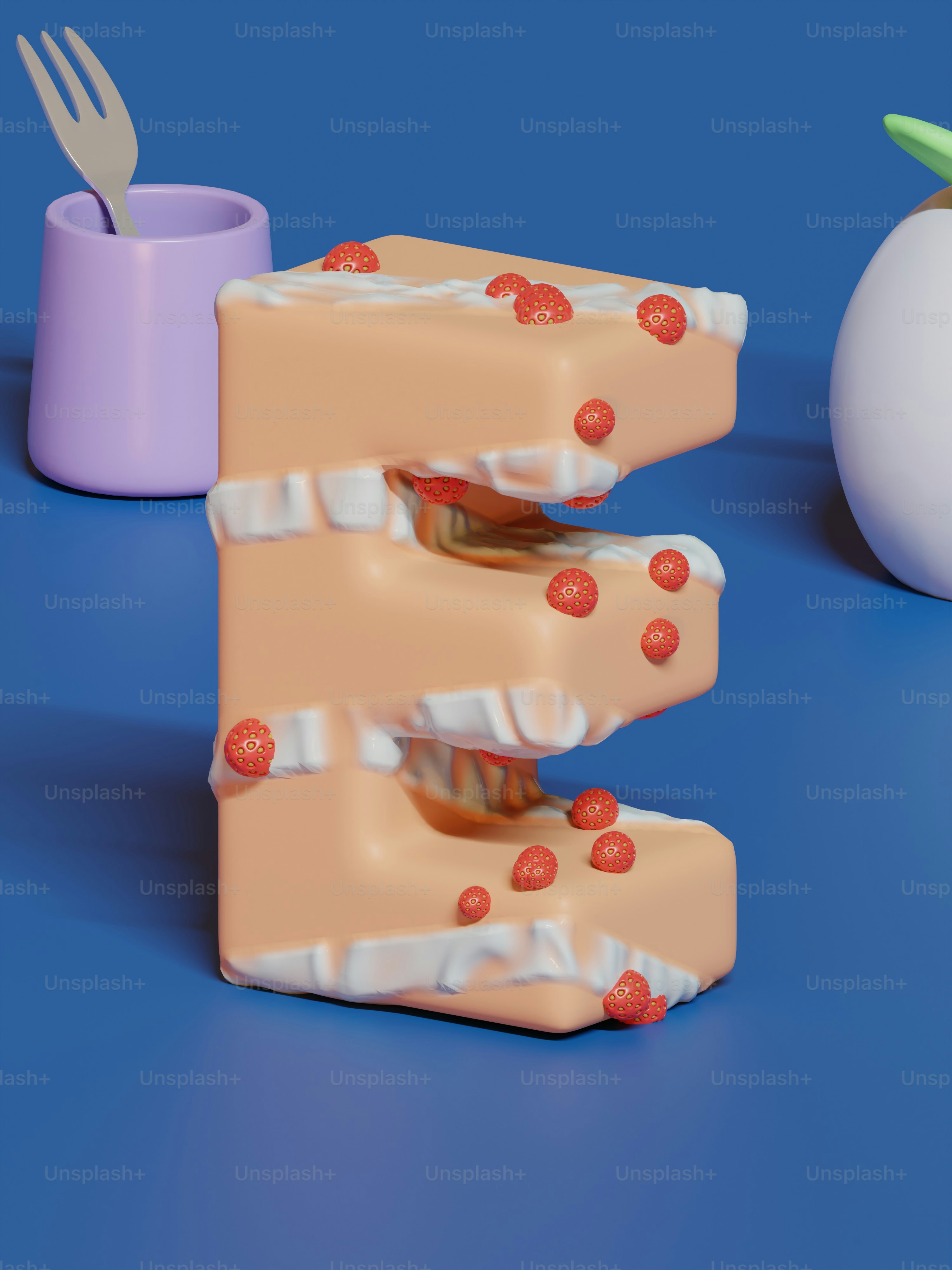 Les lettres E sont faites de bonbons