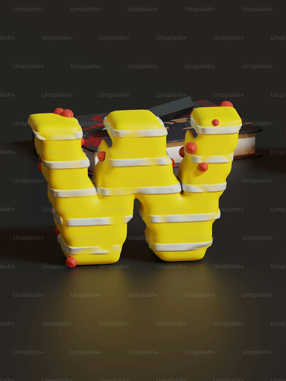 a couple of yellow vases sitting on top of a table