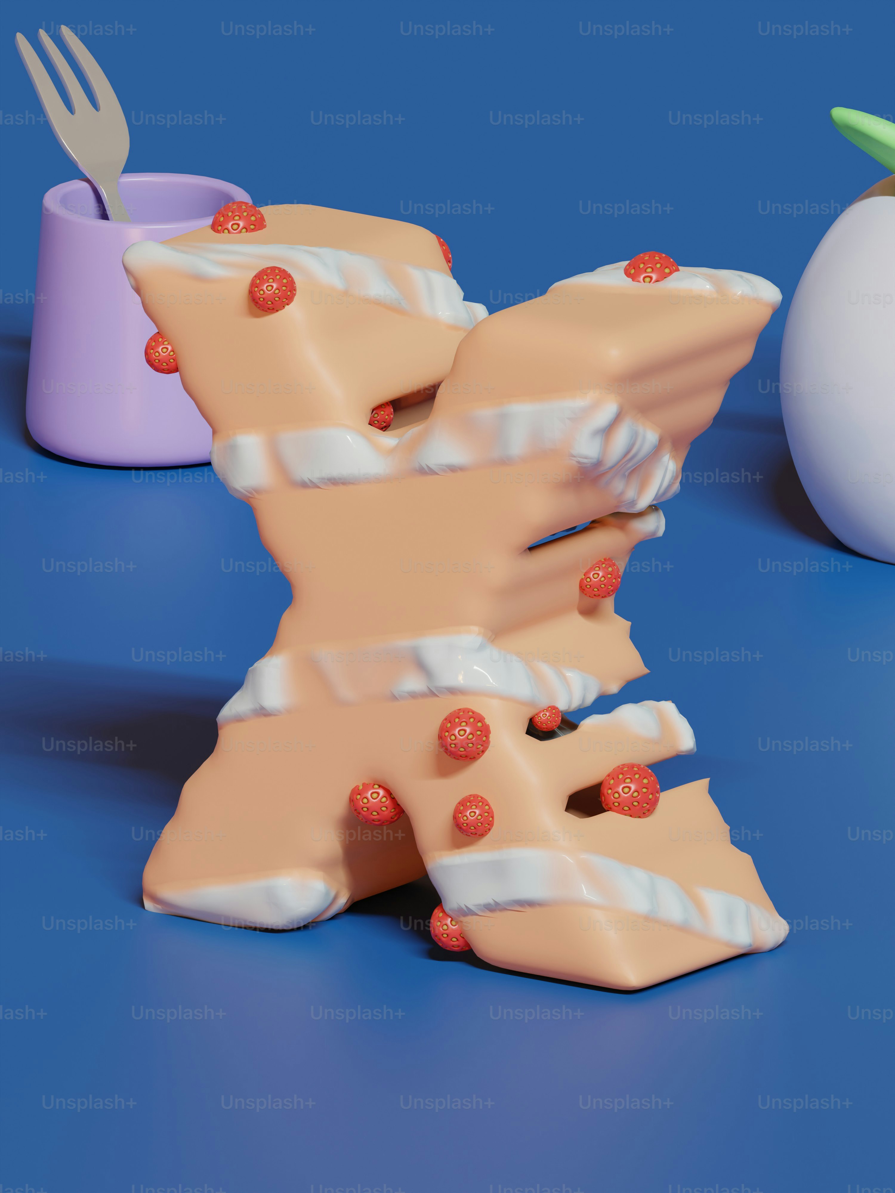 a couple of pieces of cake sitting on top of a table