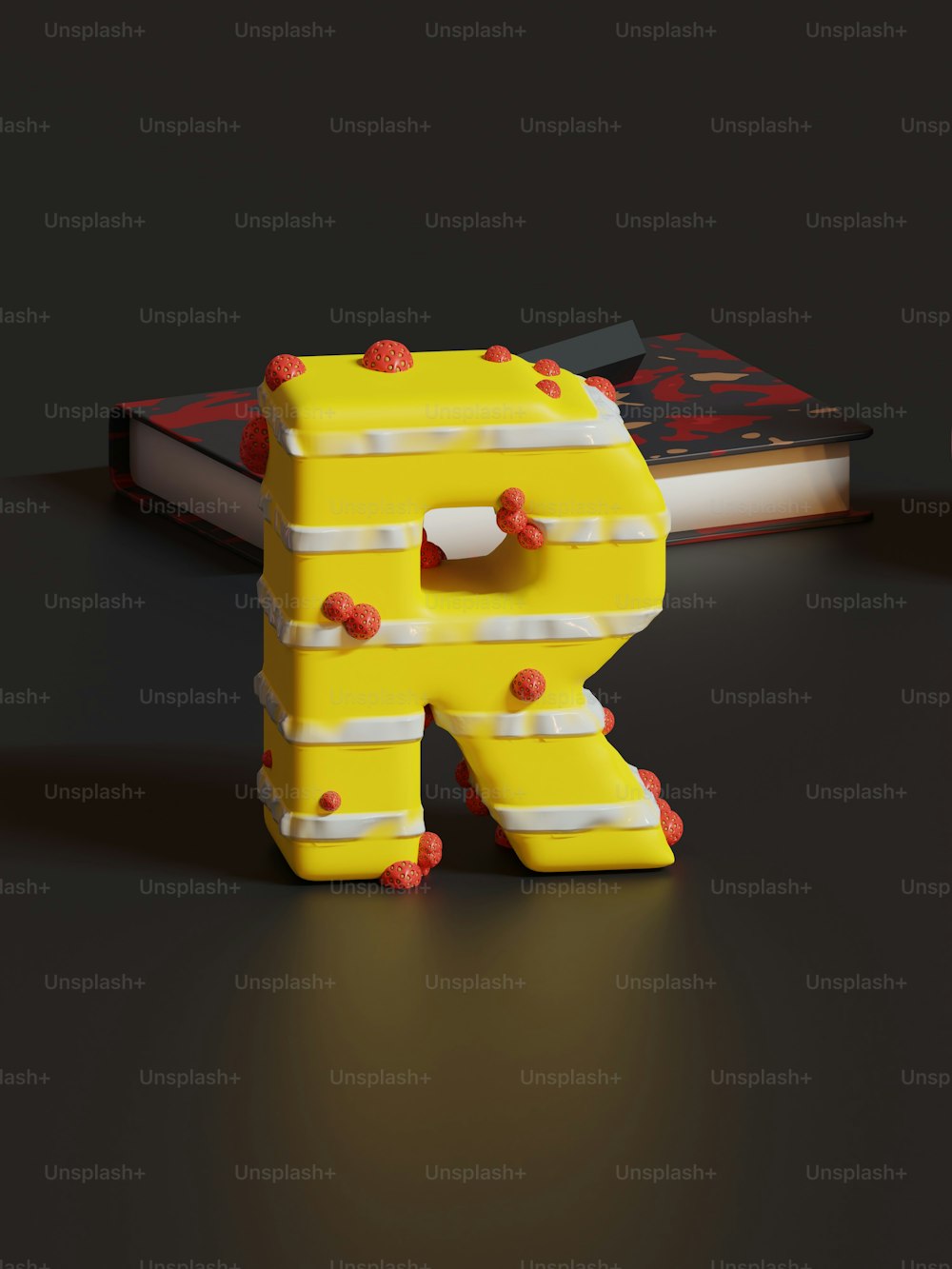 a yellow object sitting on top of a table