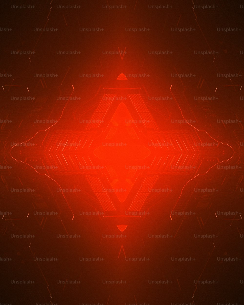 a red background with a pattern of lines
