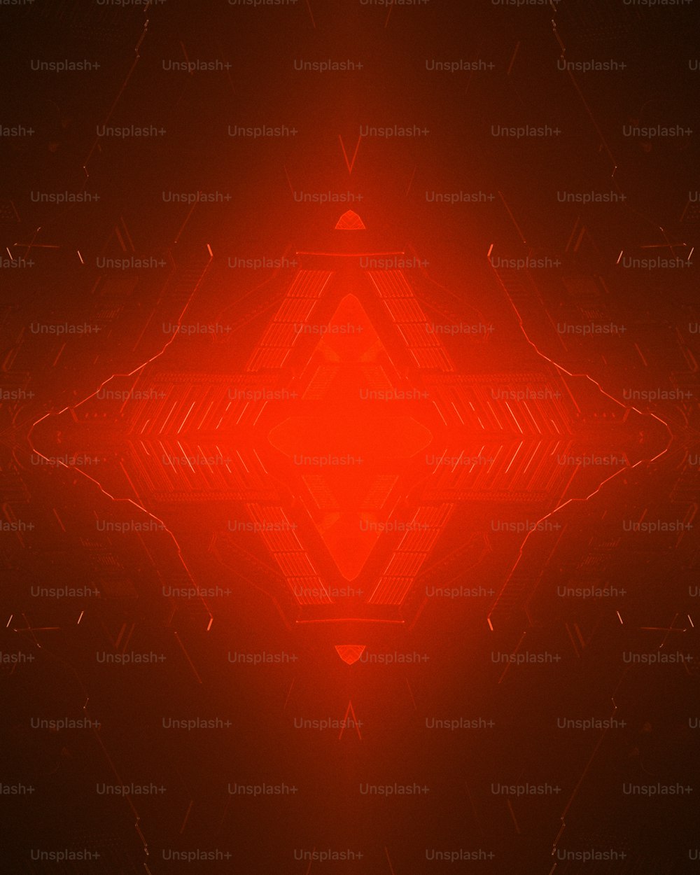 a red background with a pattern of lines
