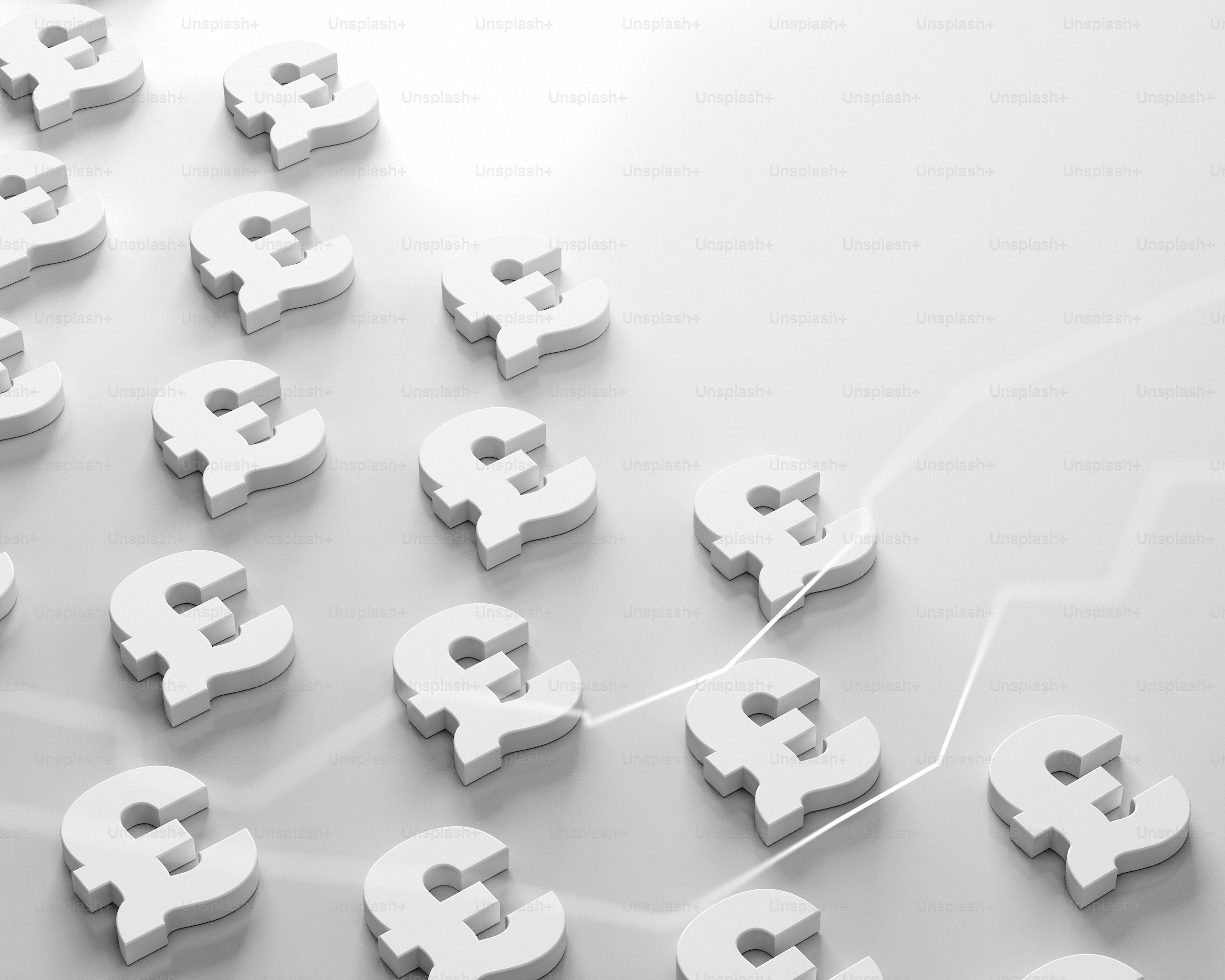 un gruppo di lettere bianche collegate tra loro