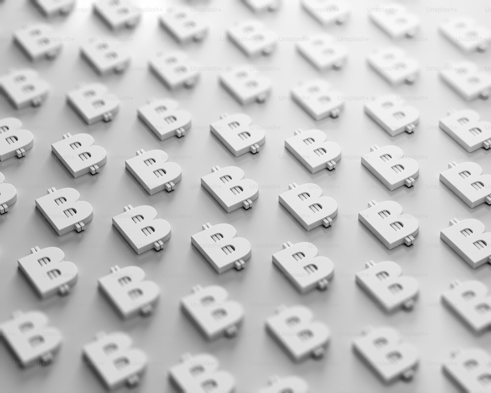 a large group of white electrical plugs