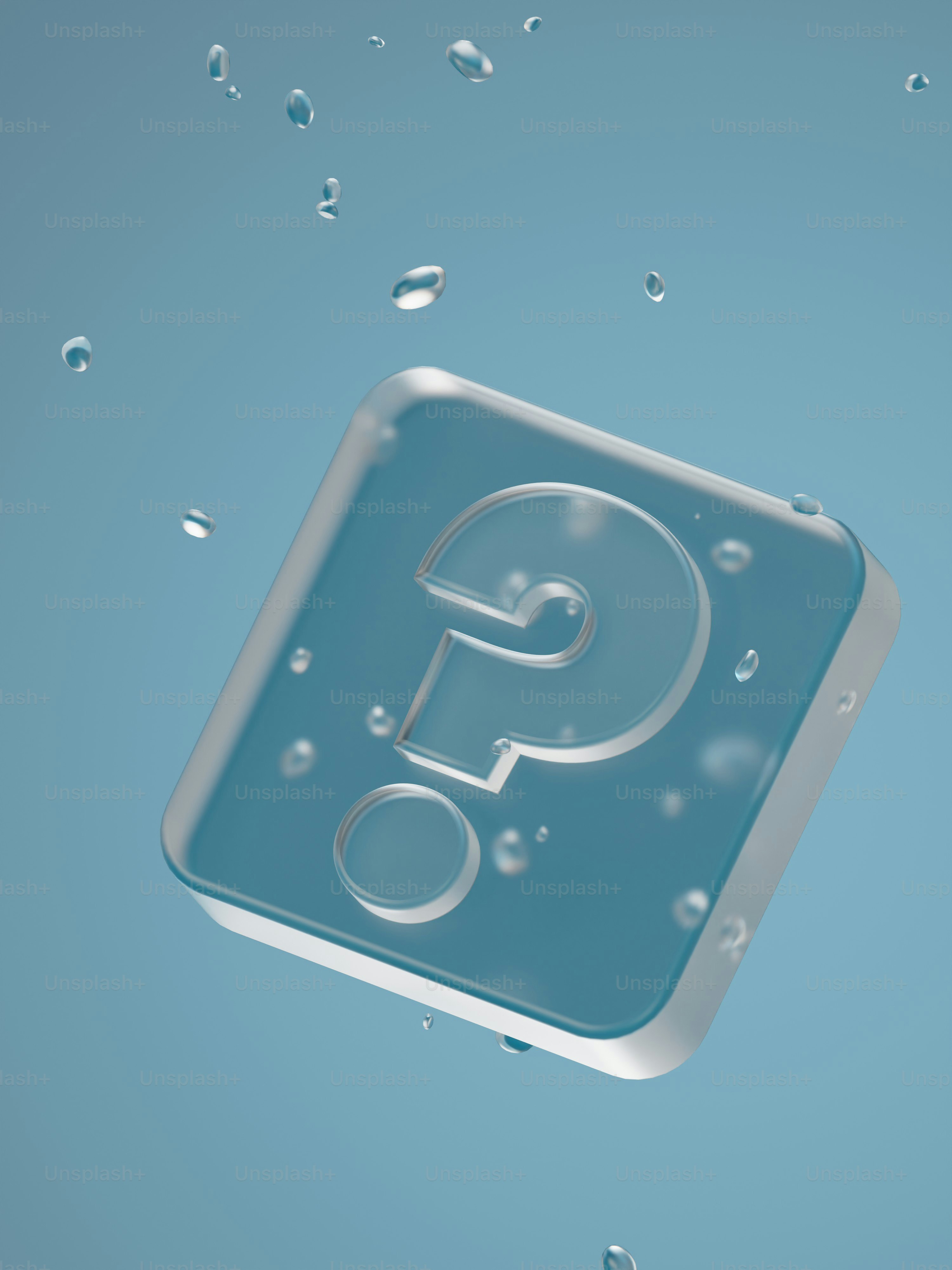 a square button with a question mark on it