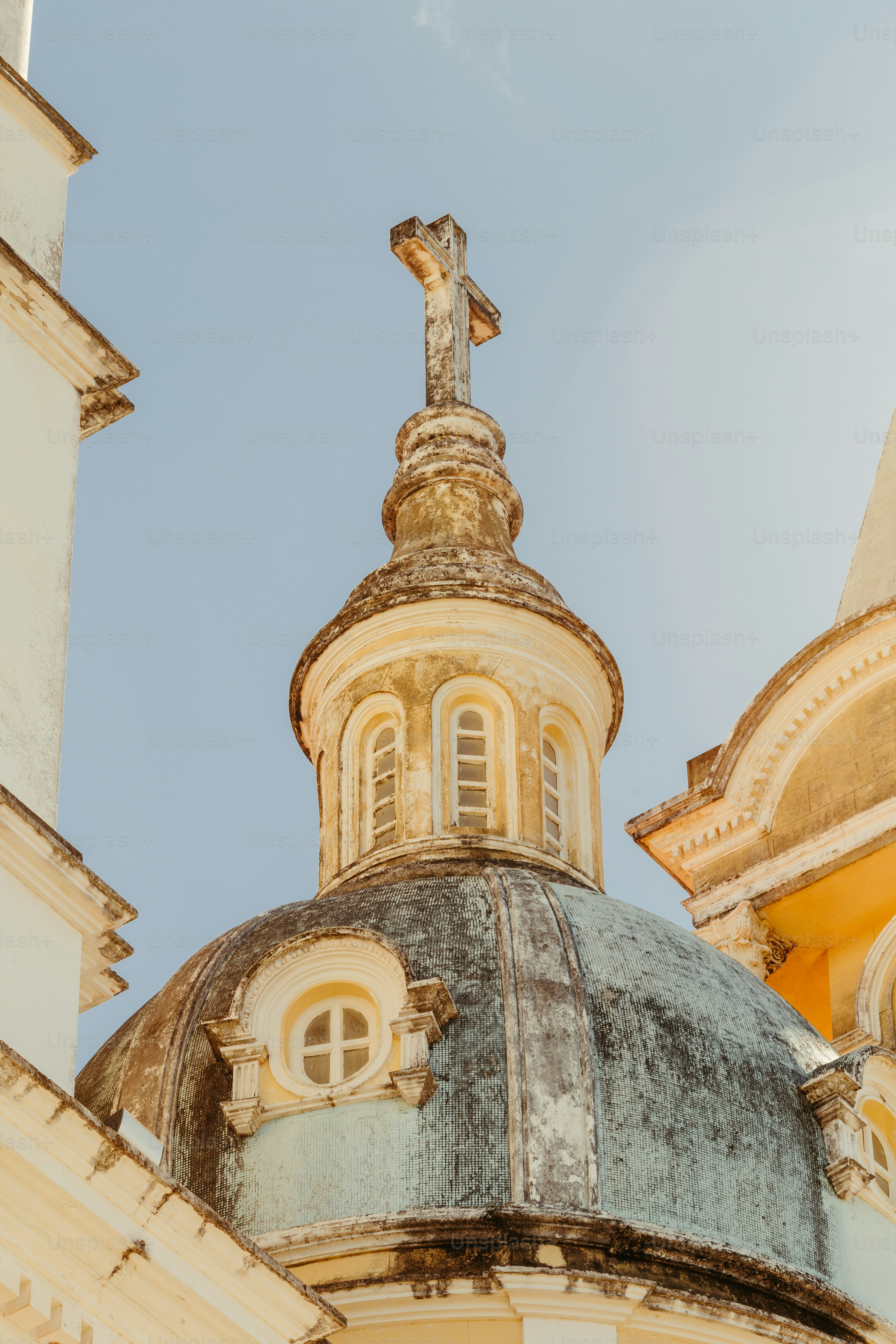 a church with a cross on top of it