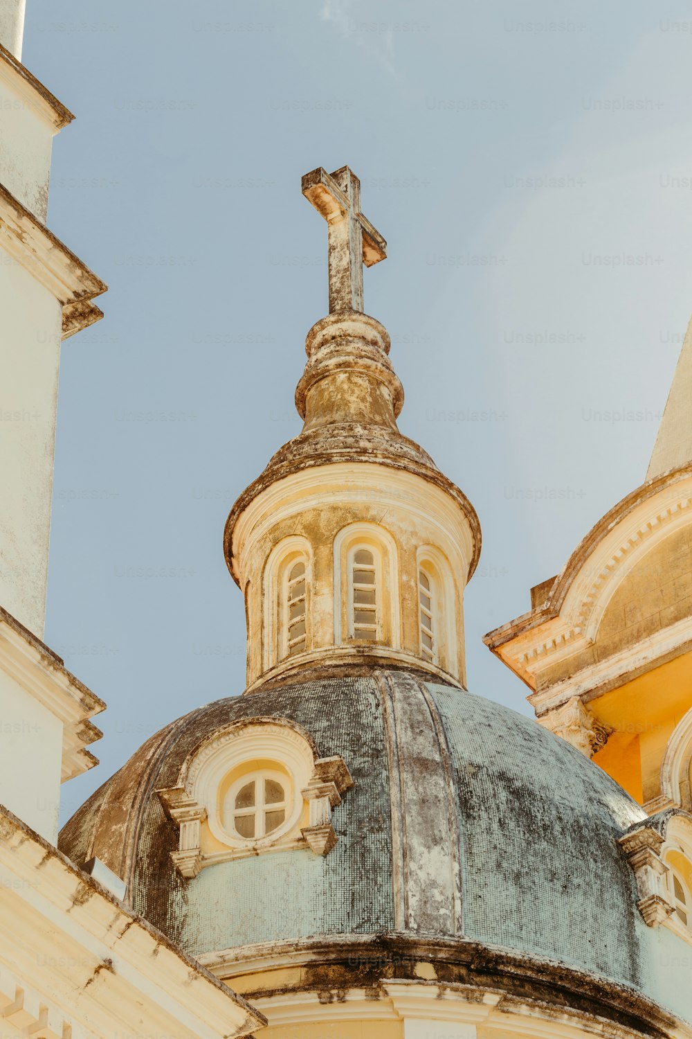 a church with a cross on top of it