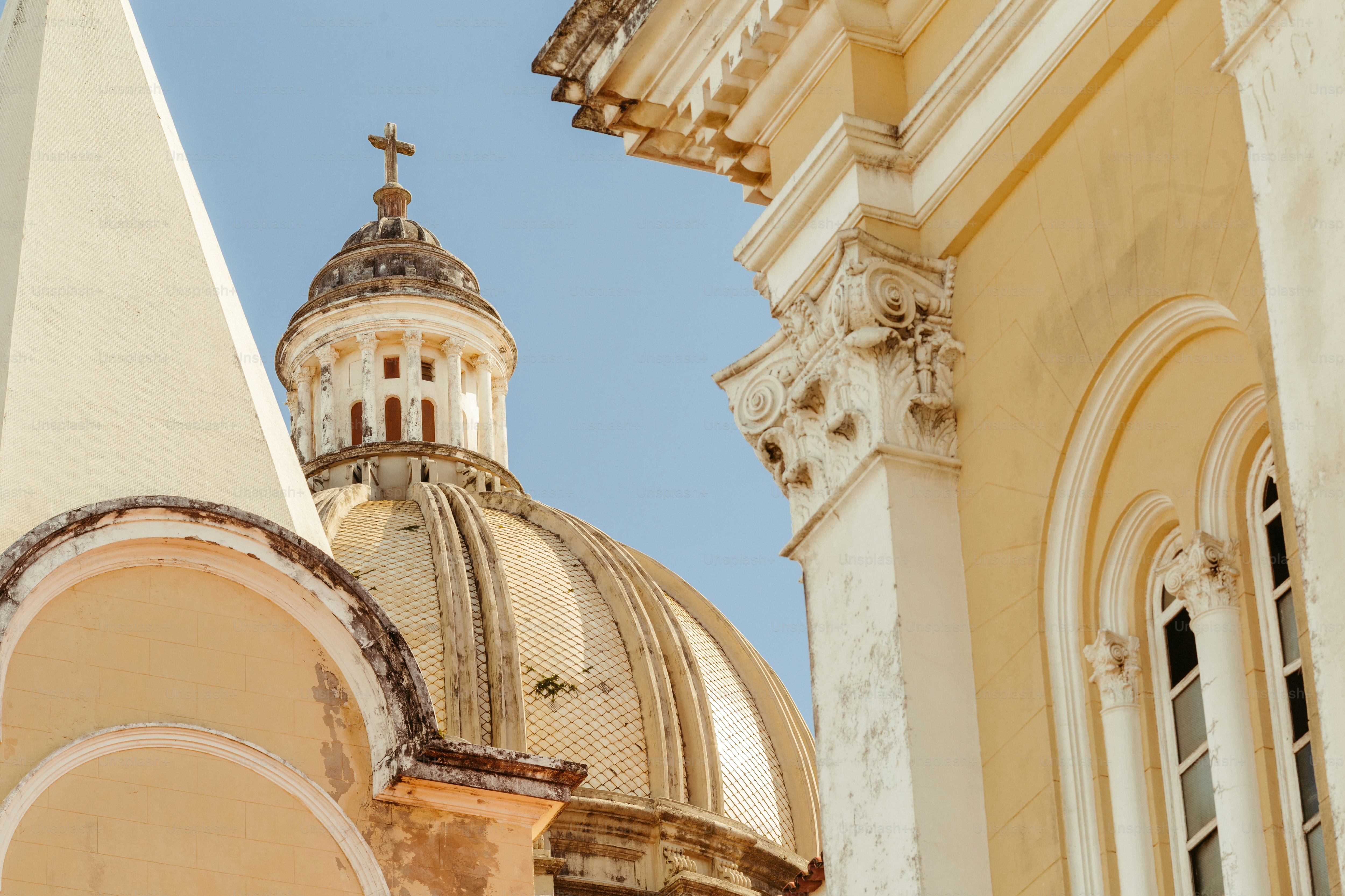 a church with a cross on top of it