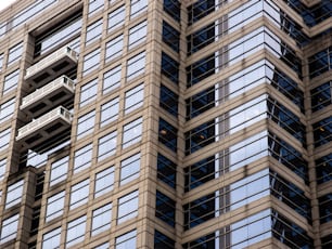 a very tall building with lots of windows