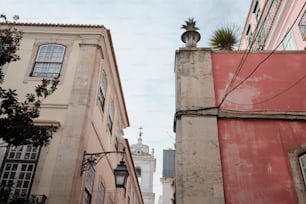 a couple of buildings that are next to each other