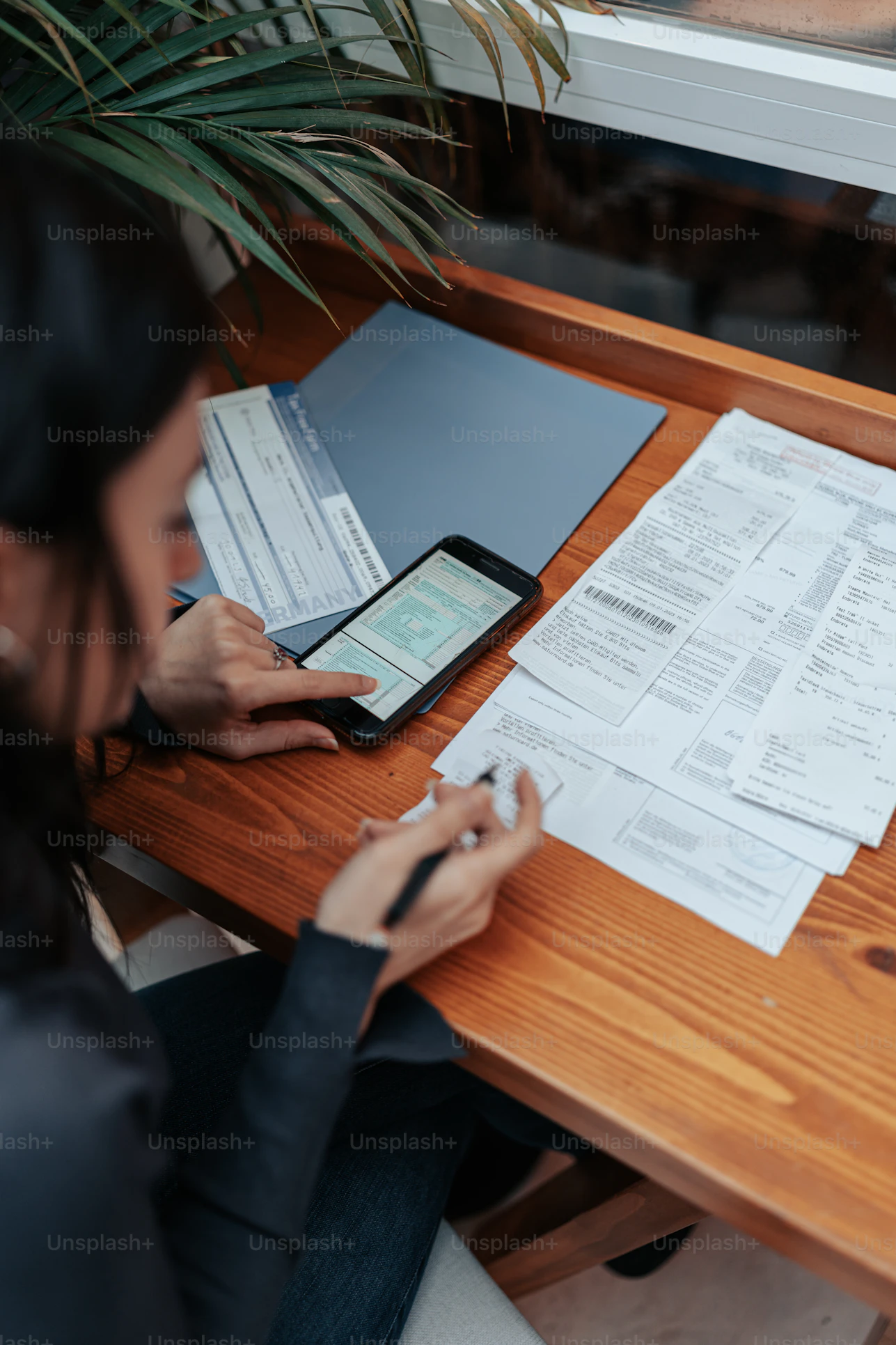 Taxpayer reviewing Form 1099-K and digital payment records
