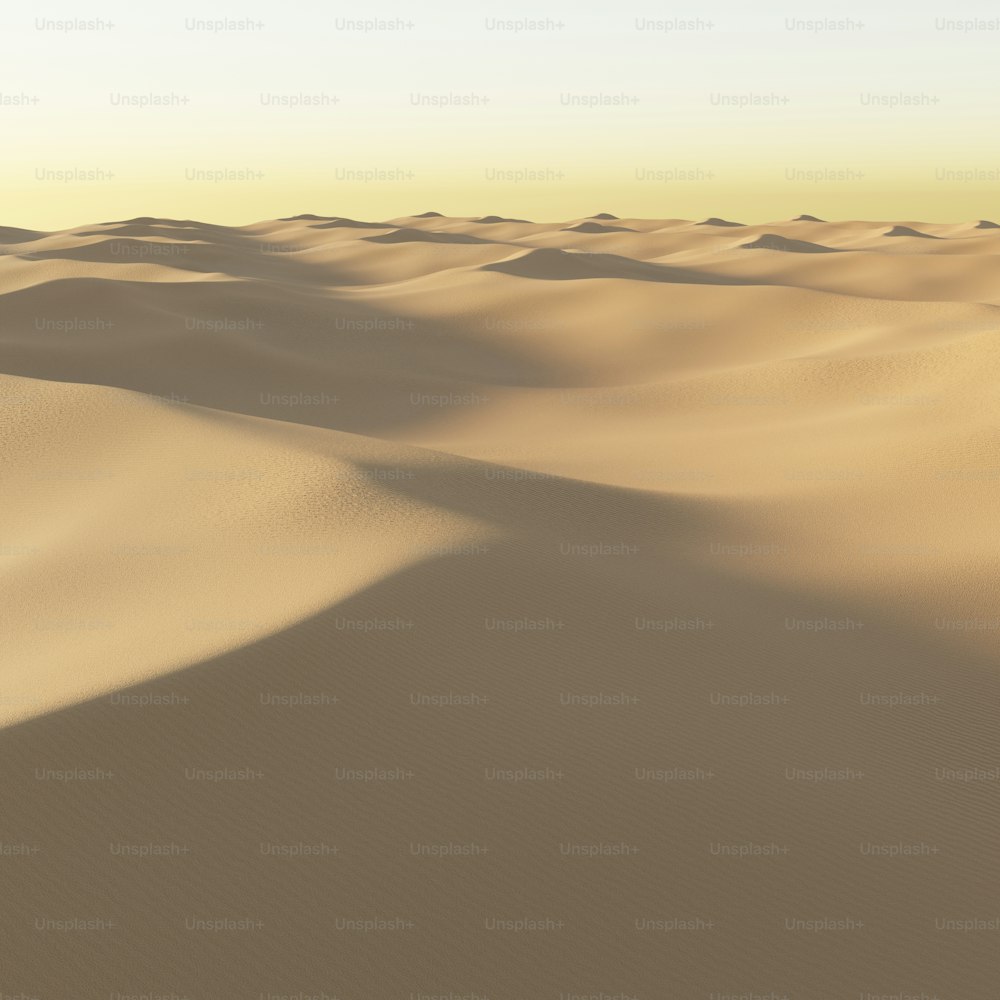 um grupo de dunas de areia no deserto