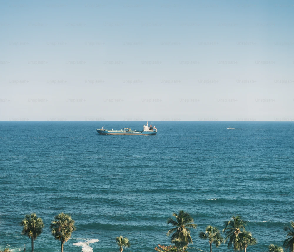 Commercial container and tanker vessels navigating international ocean corridors