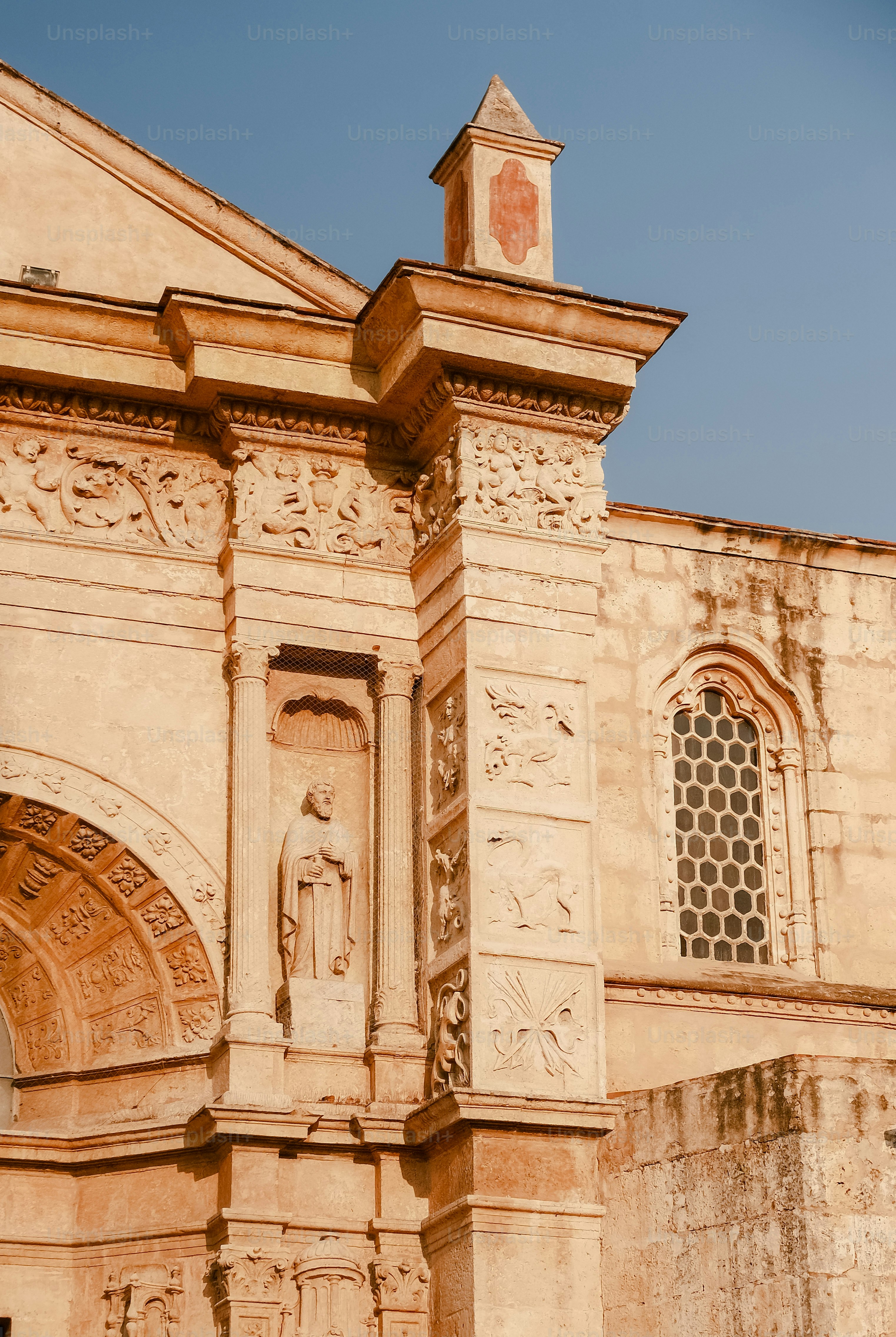 a large building with a clock on the top of it