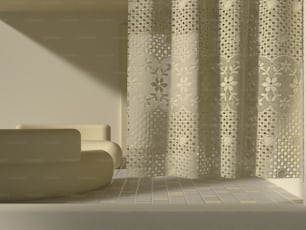 cuarto de baño con cortina de ducha y bañera