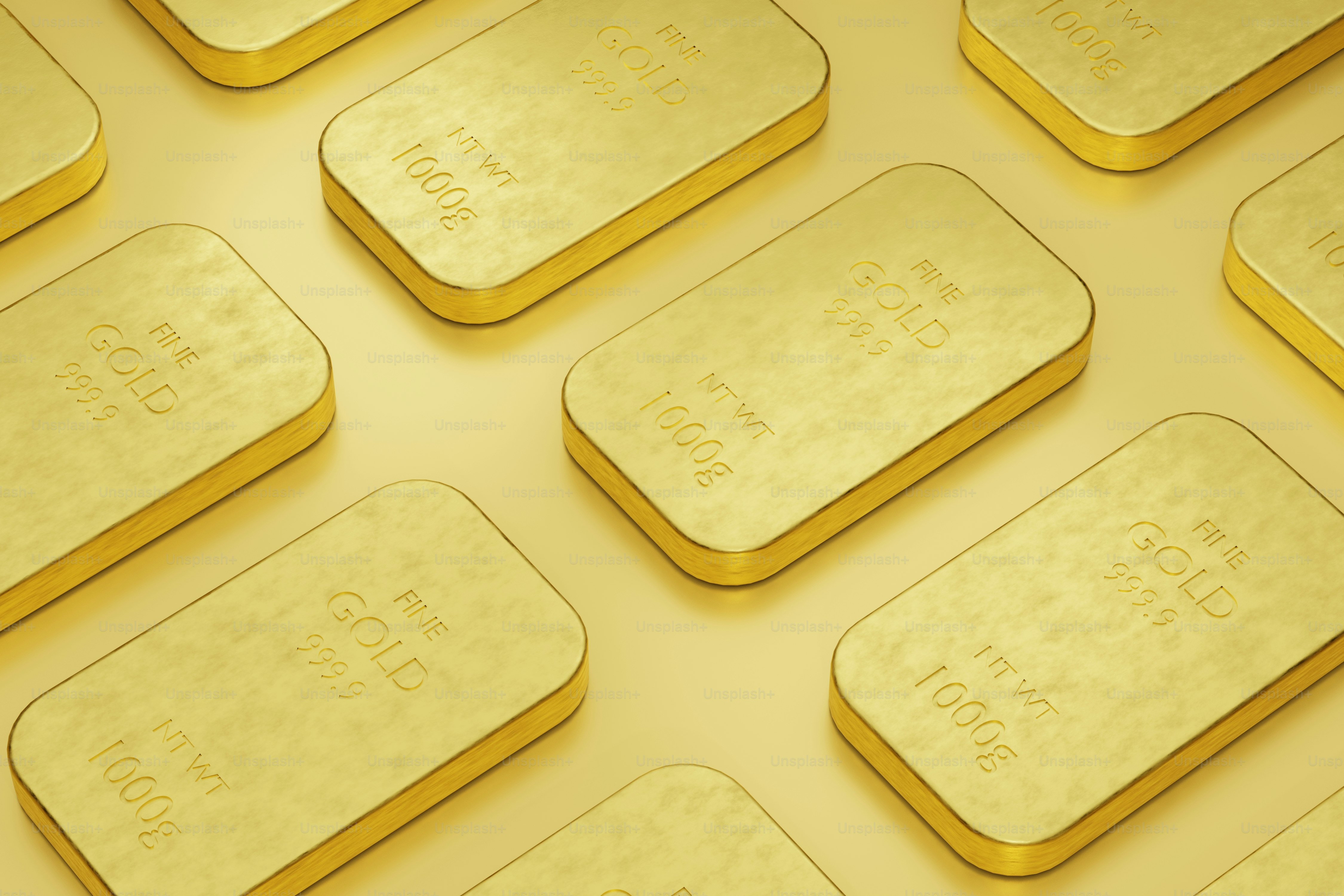 A ton of gold bars