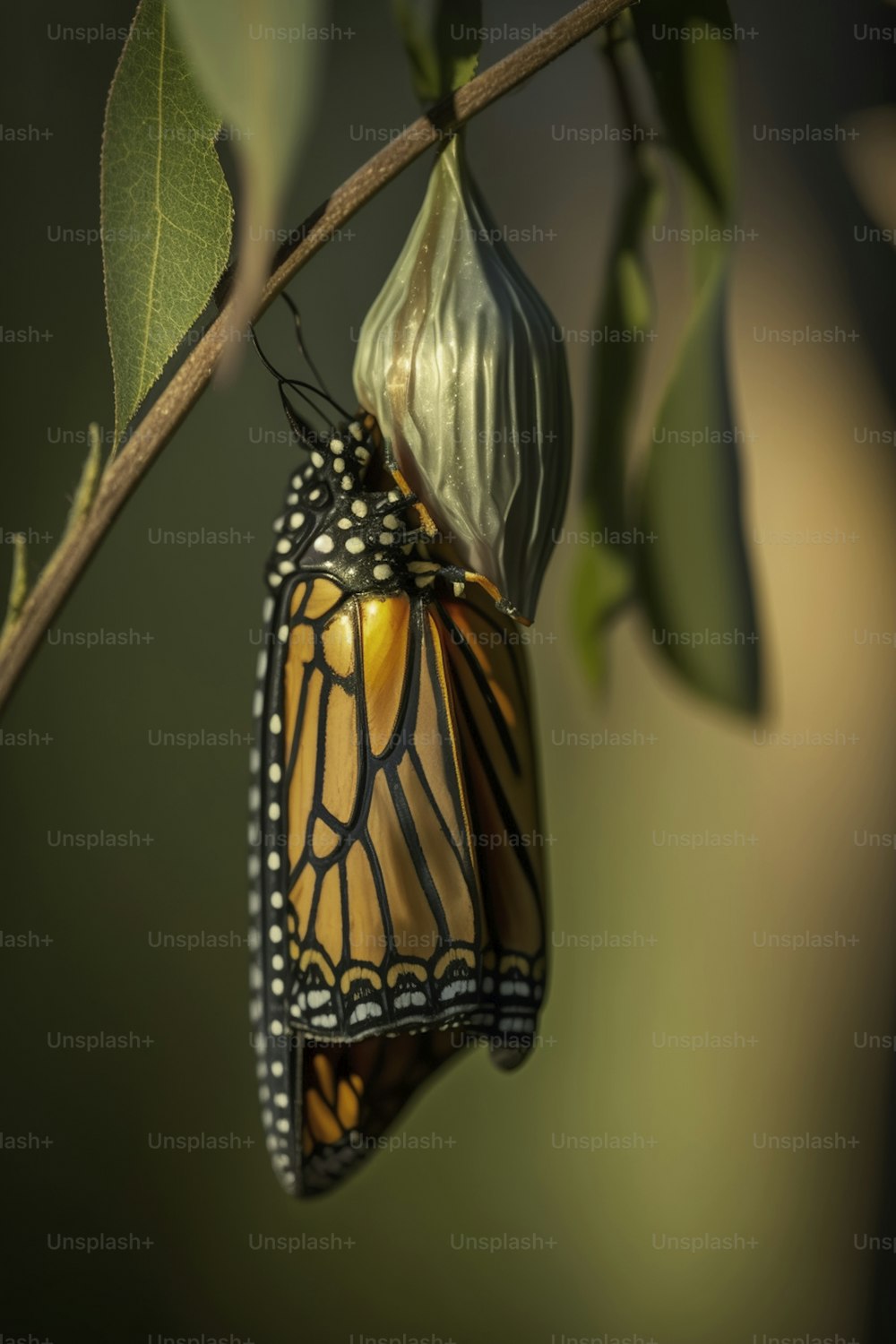 a butterfly that is sitting on a branch