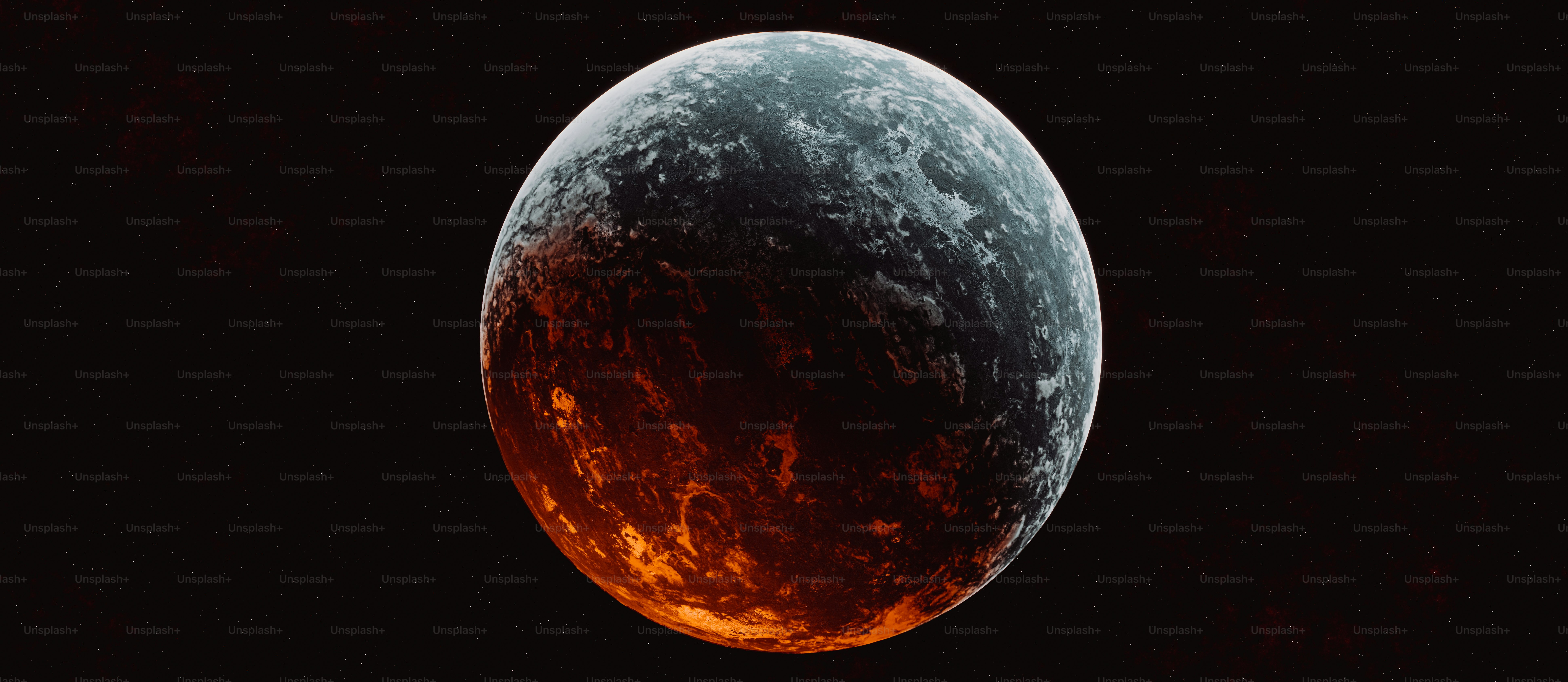 A close up of a red and black object in the sky photo – Space Image on ...