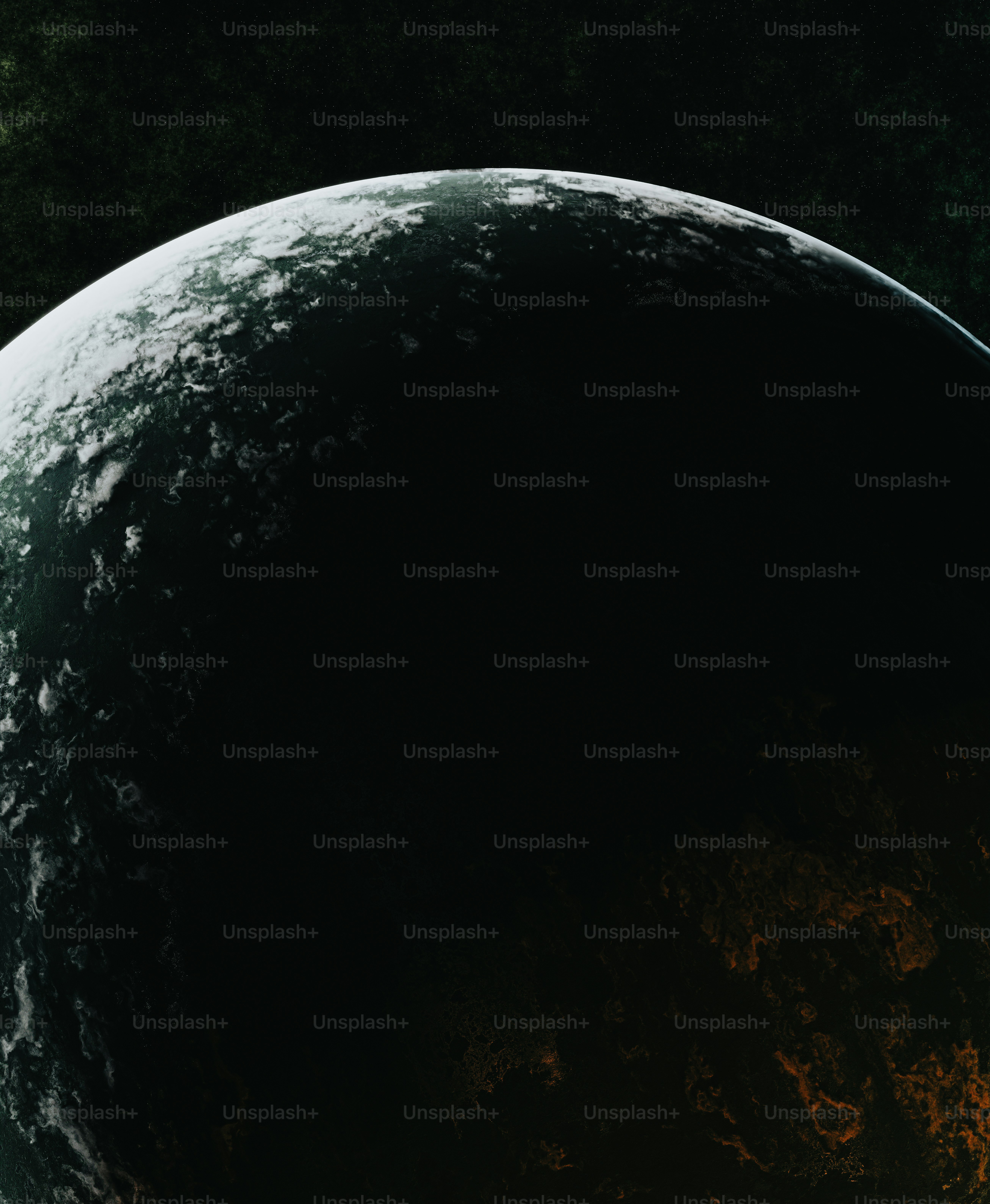 A close up of a red and black object in the sky photo – Space Image on ...