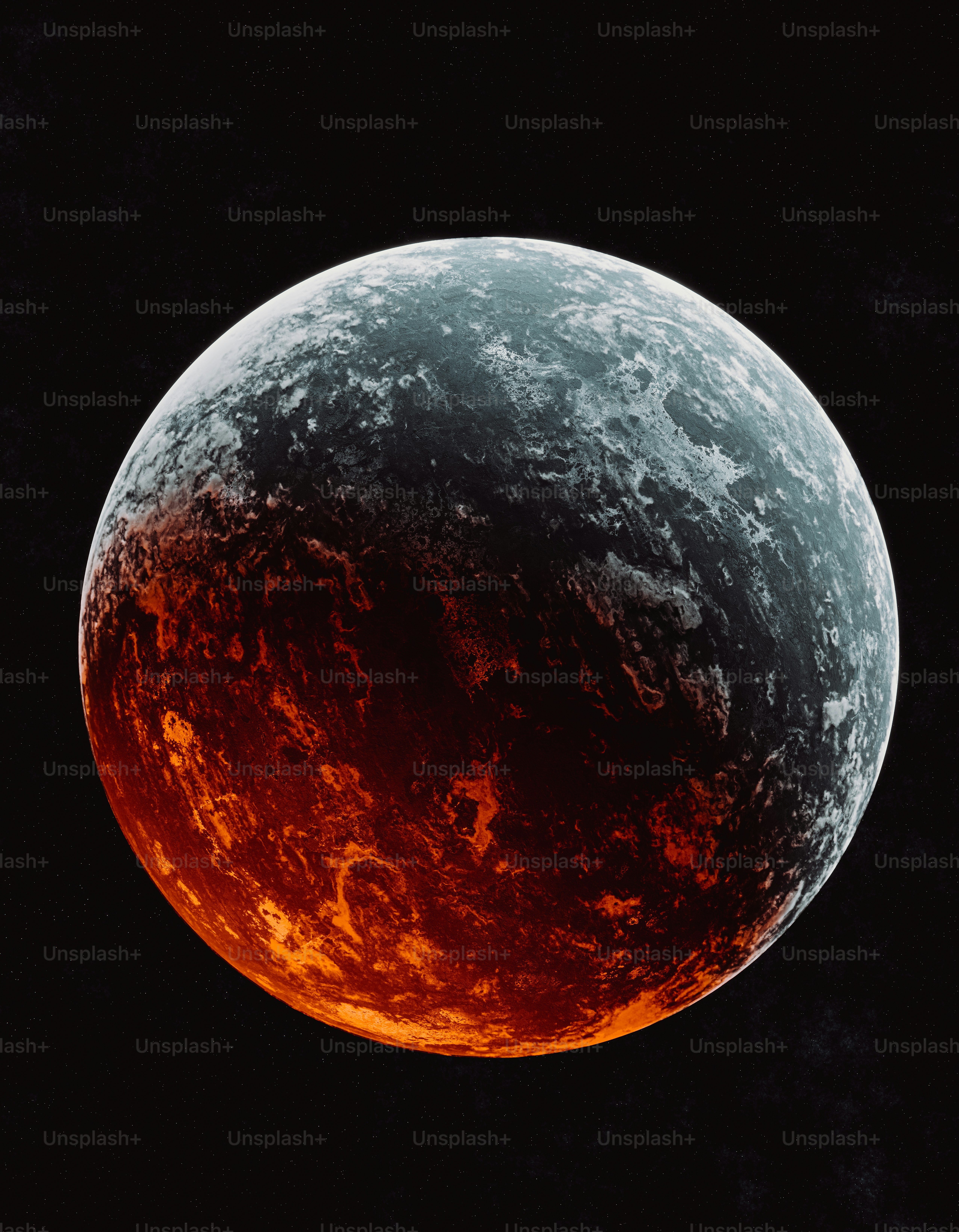 A close up of a red and black object in the sky photo – Space Image on ...