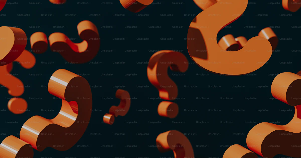 Unsplash Questions A lot of question marks on a black background photo – Question mark ...