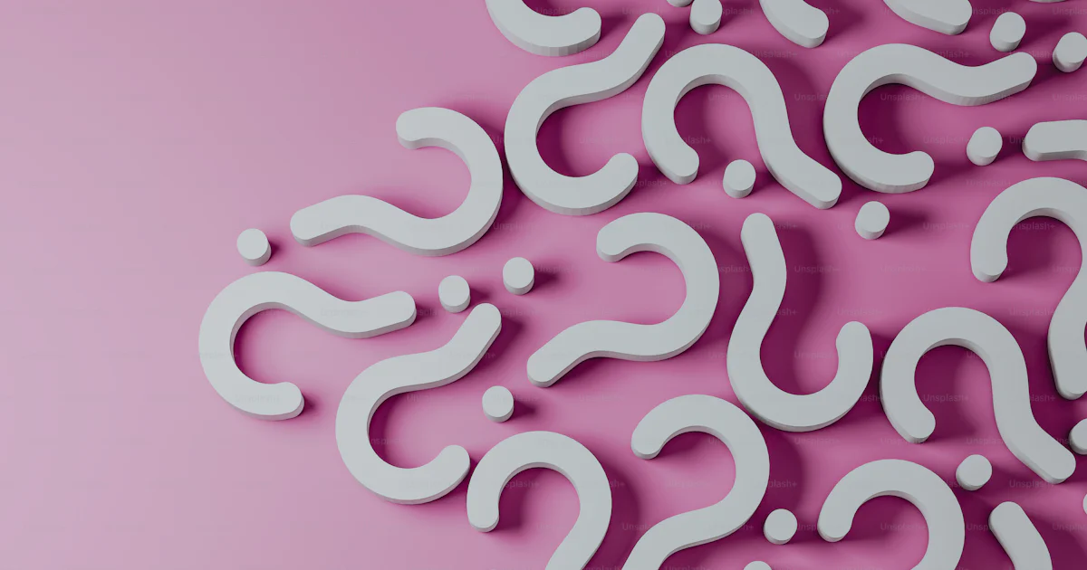 Unsplash Questions A pink background with a pattern of question marks photo – Digital ...