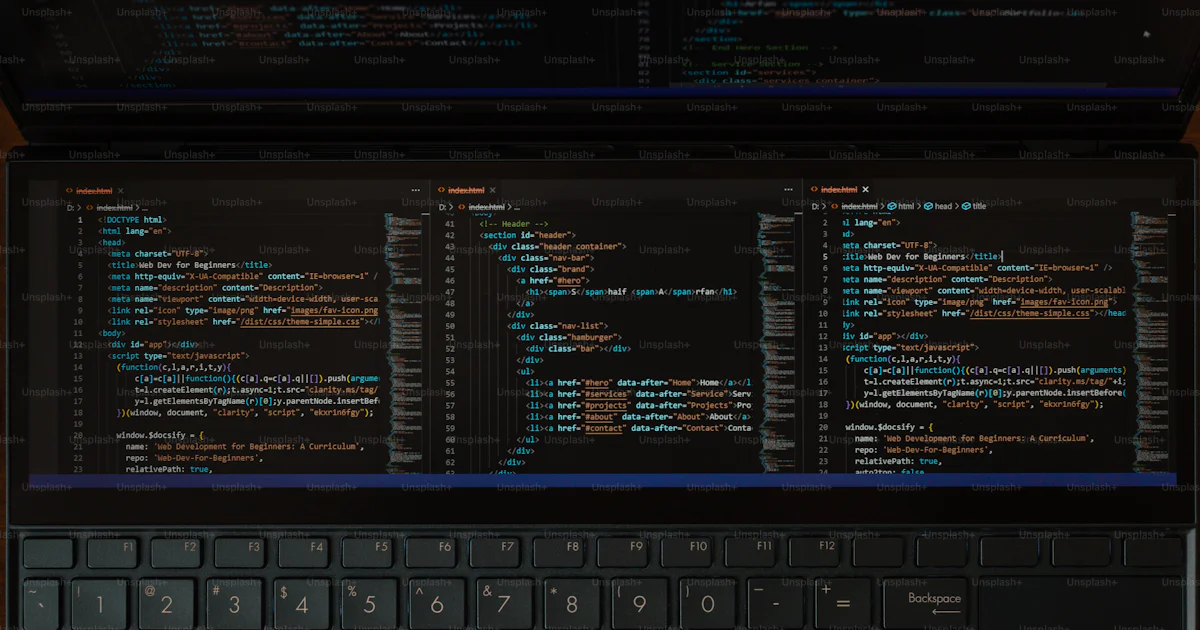 A laptop computer sitting on top of a wooden desk photo – Data Image on ...