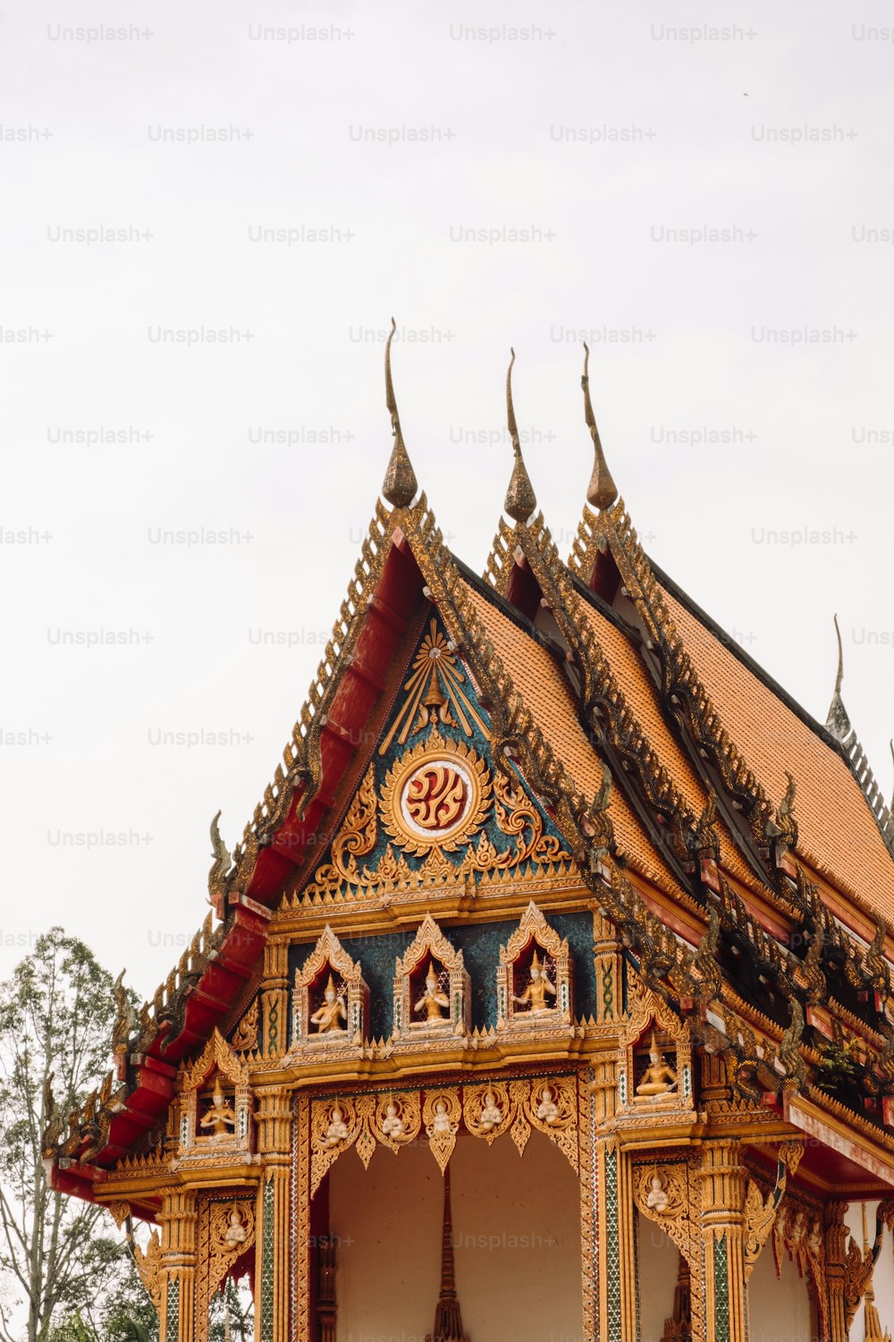 a building with a clock on the front of it