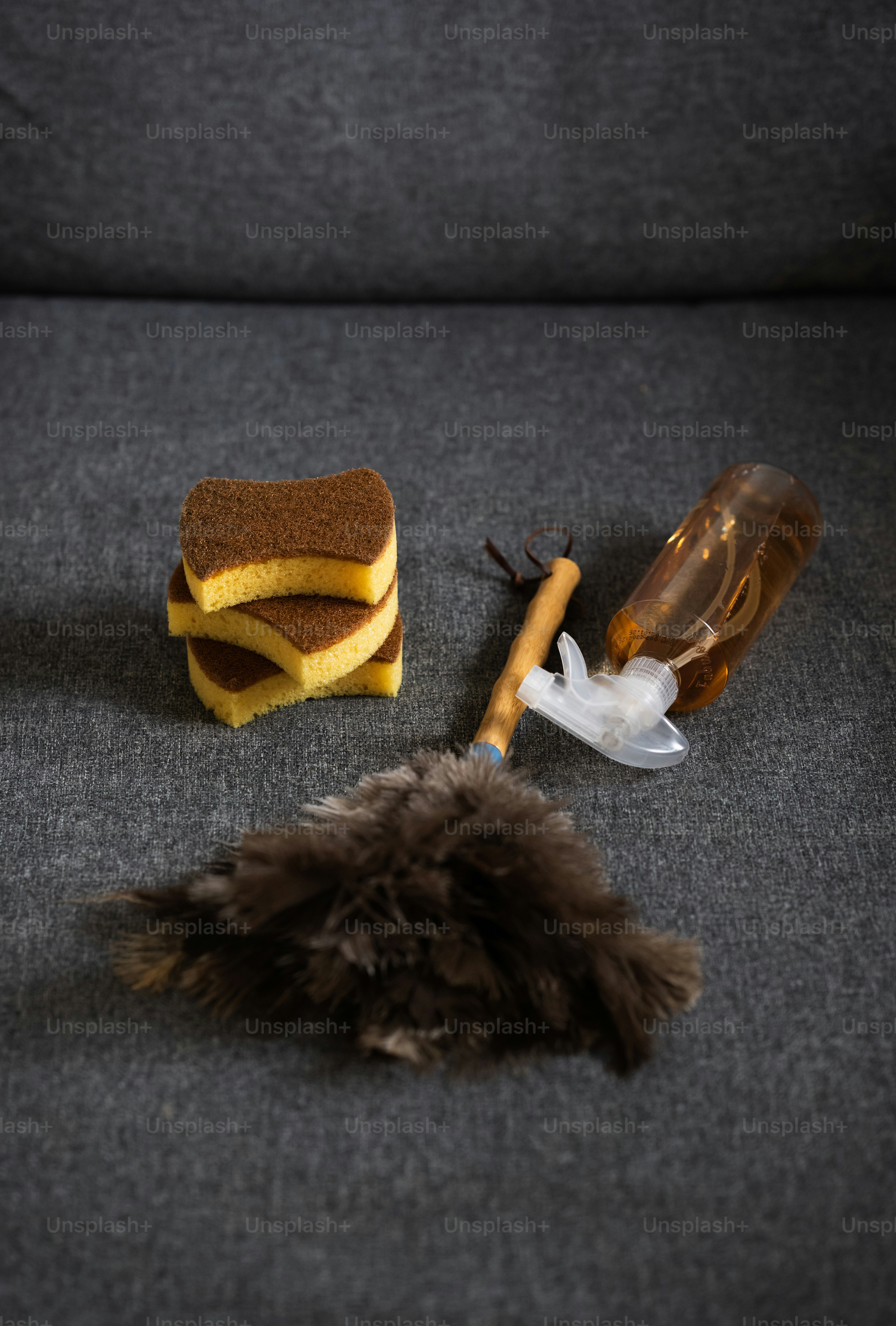 a couple of pieces of food sitting on top of a couch