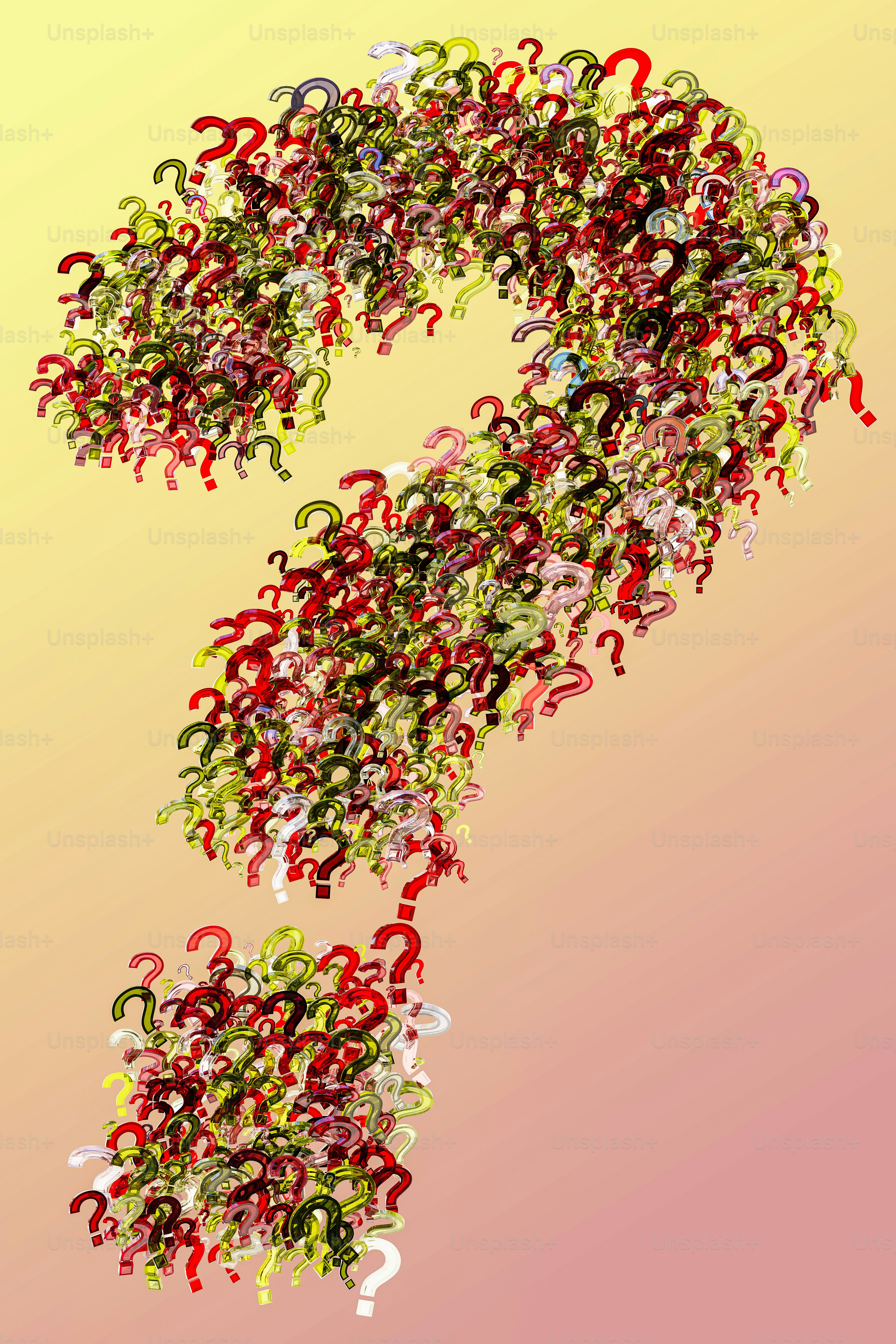 un certain nombre de petits objets flottant dans l’air