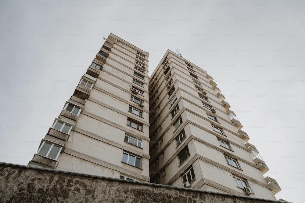 a very tall building with lots of windows