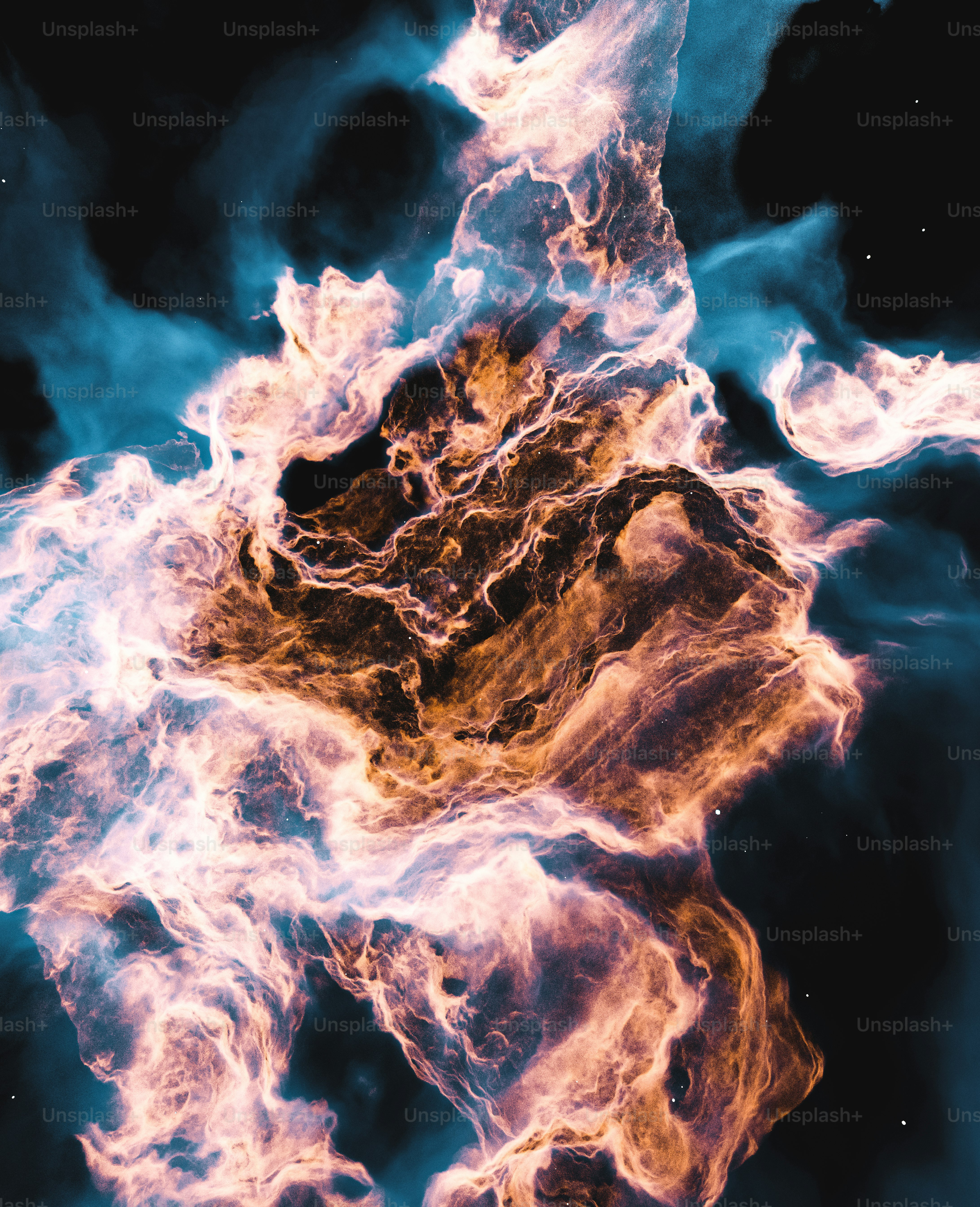 a computer generated image of a fire and ice