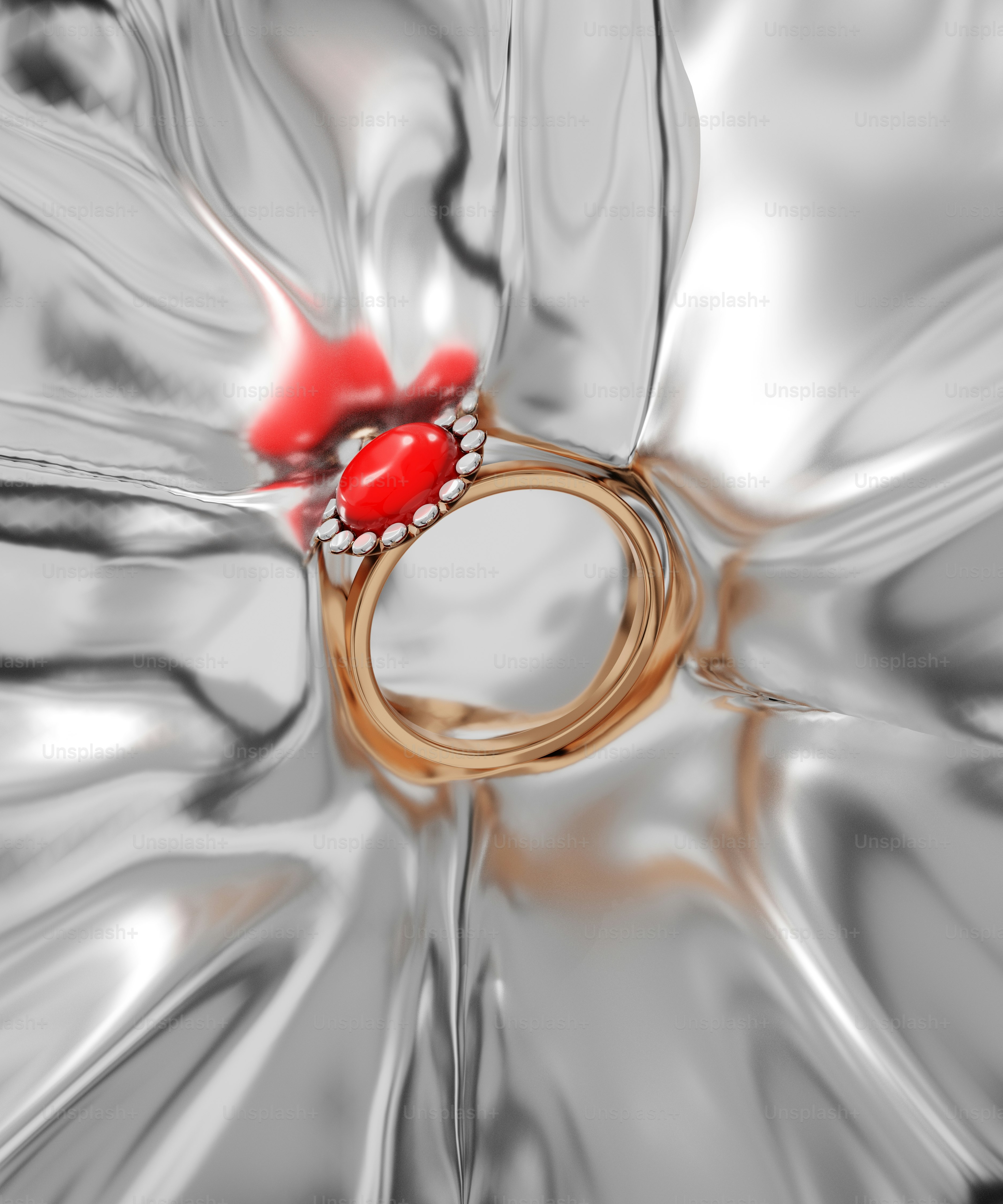 close-up cincin di bunga