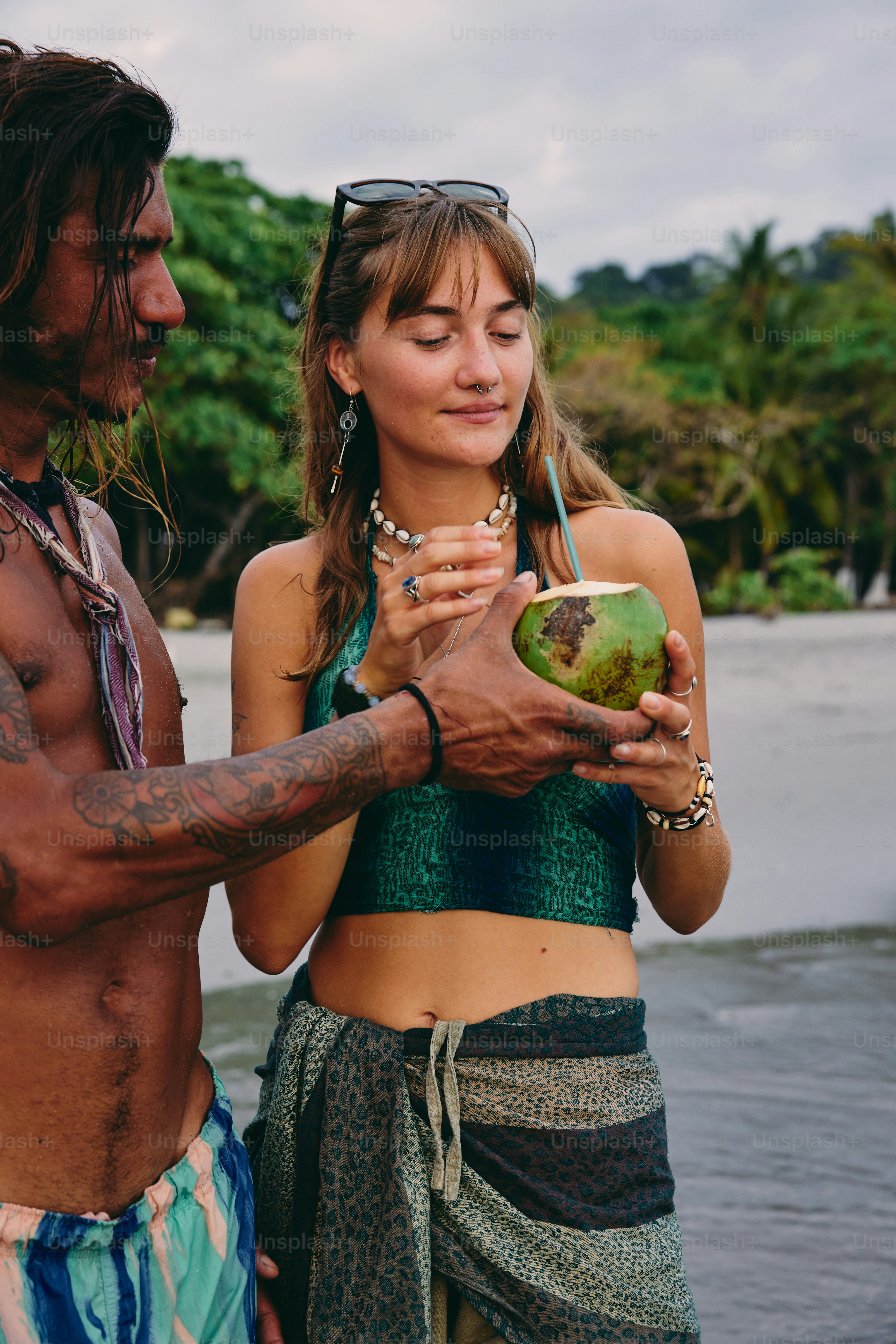 a man and a woman standing next to each other