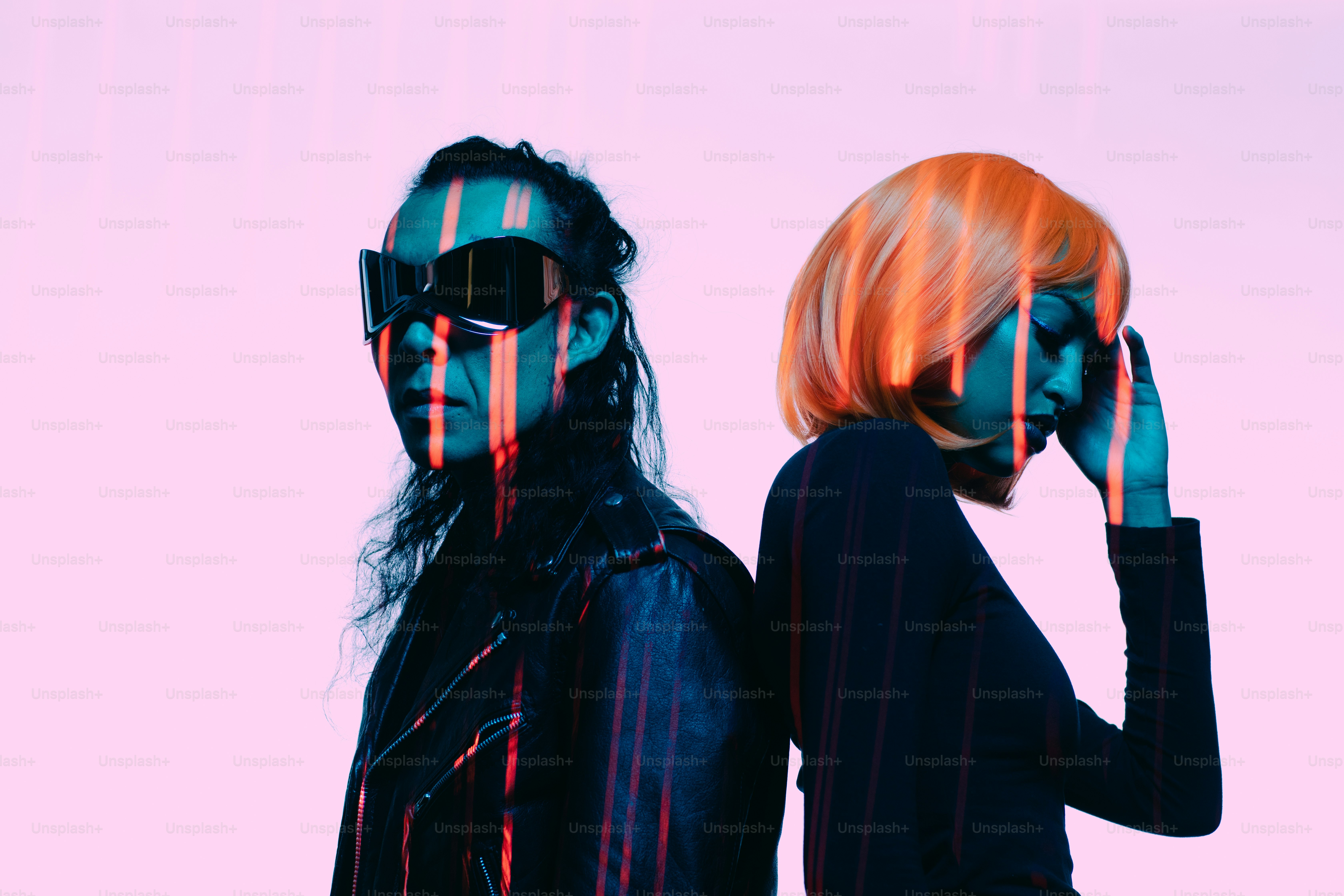 a man and a woman standing next to each other